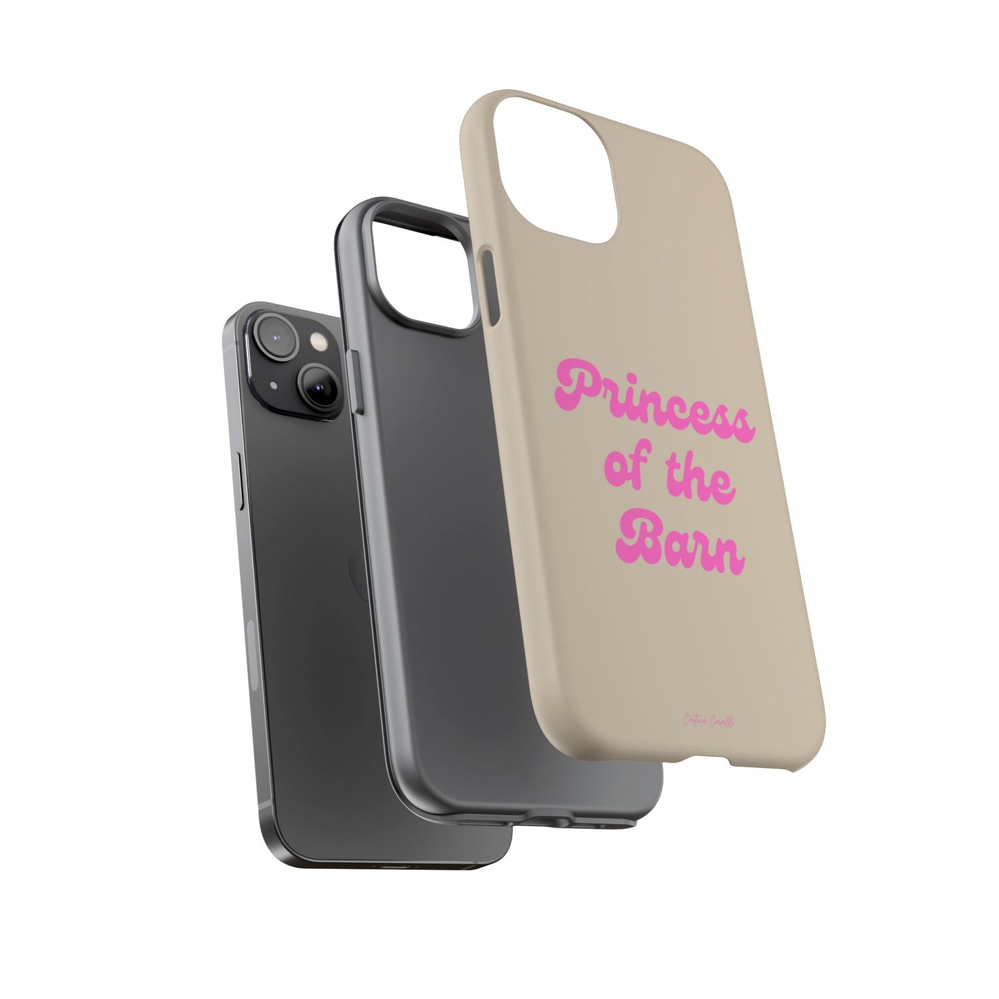 Phone Case — "Princess of the Barn" Pink Script Protective Tough Case