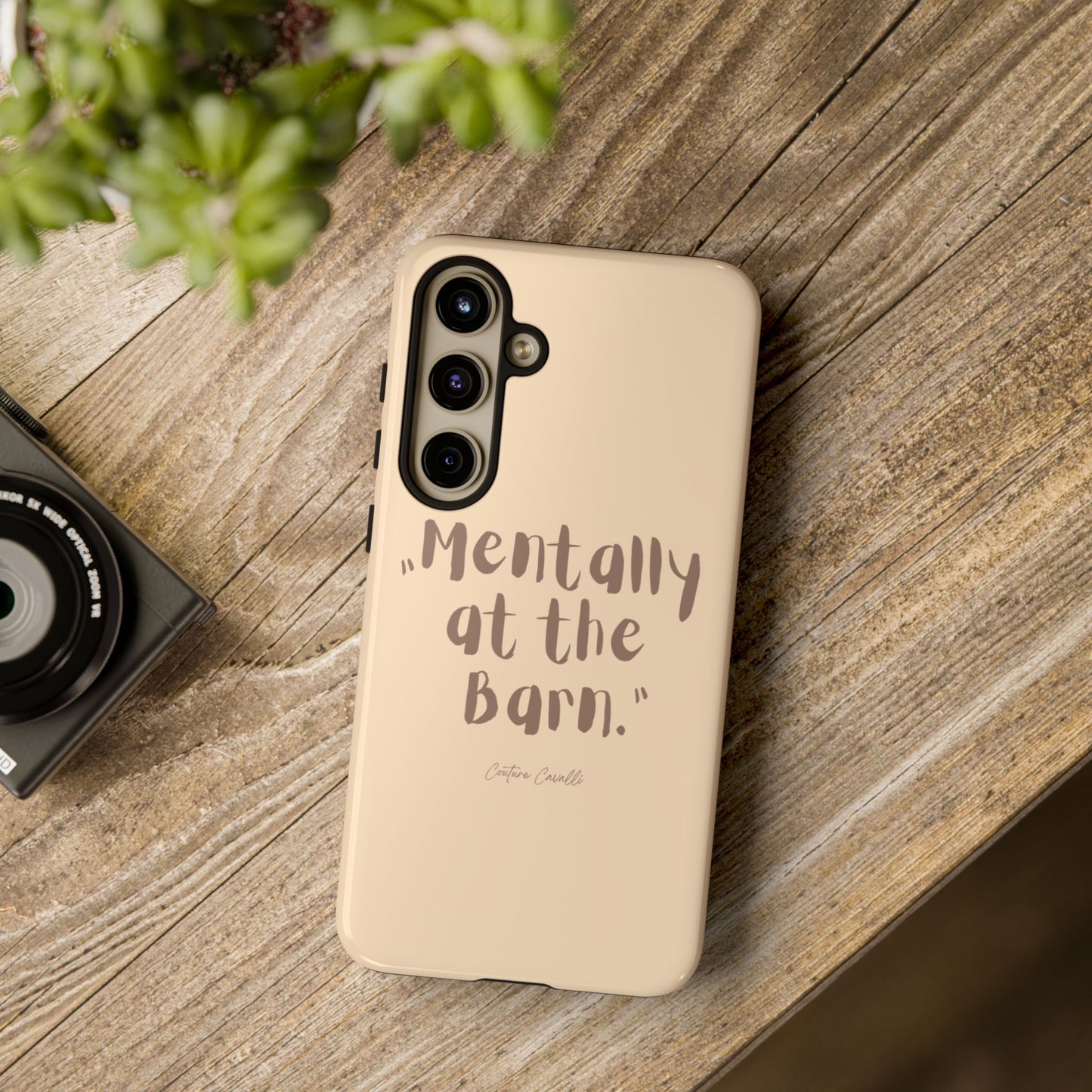 Phone Case — "Mentally at the Barn" Rustic Farmphone Protective Cover
