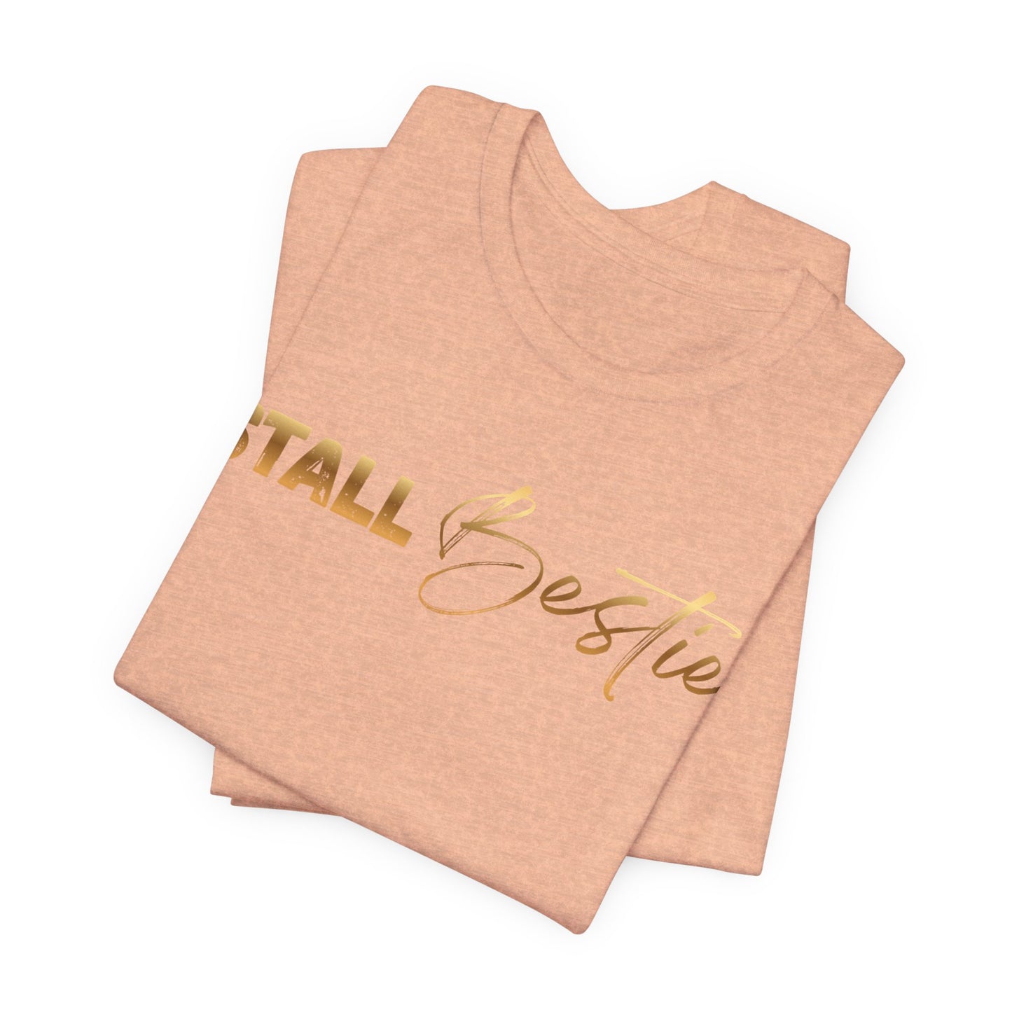 Stall Besties Damen T-Shirt – Beste Freundin im Reitstall | Pferde Liebe Statement | Reitsport Outfit
