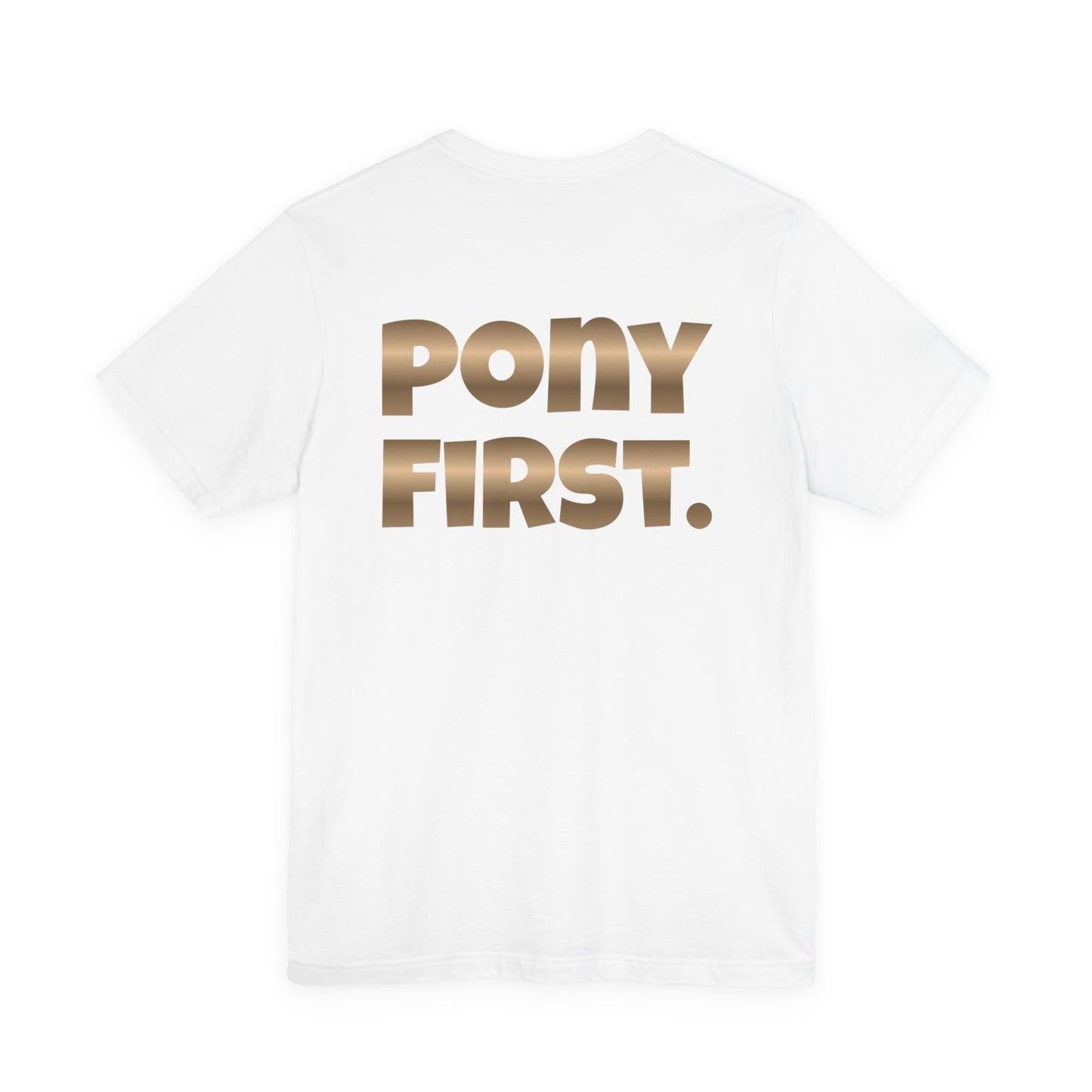 Pony First T-Shirt mit Rückenprint I auf Wunsch mit Ponyname personalisiert