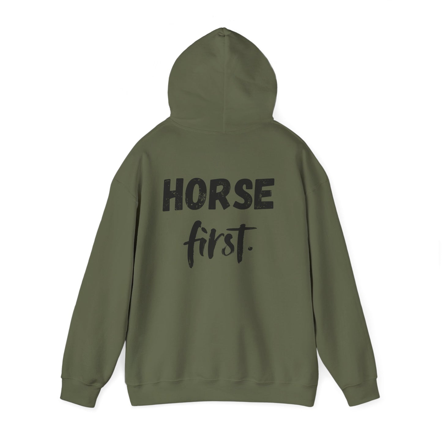 Horse First Hoodie — Equestrian Statement Sweatshirt