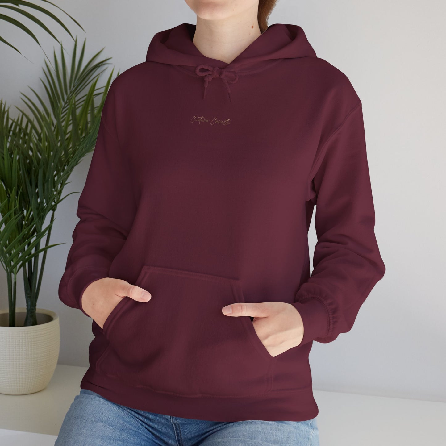 Stall Besties Hoodie — Cozy Friendship Pullover with Gold Script Back Design