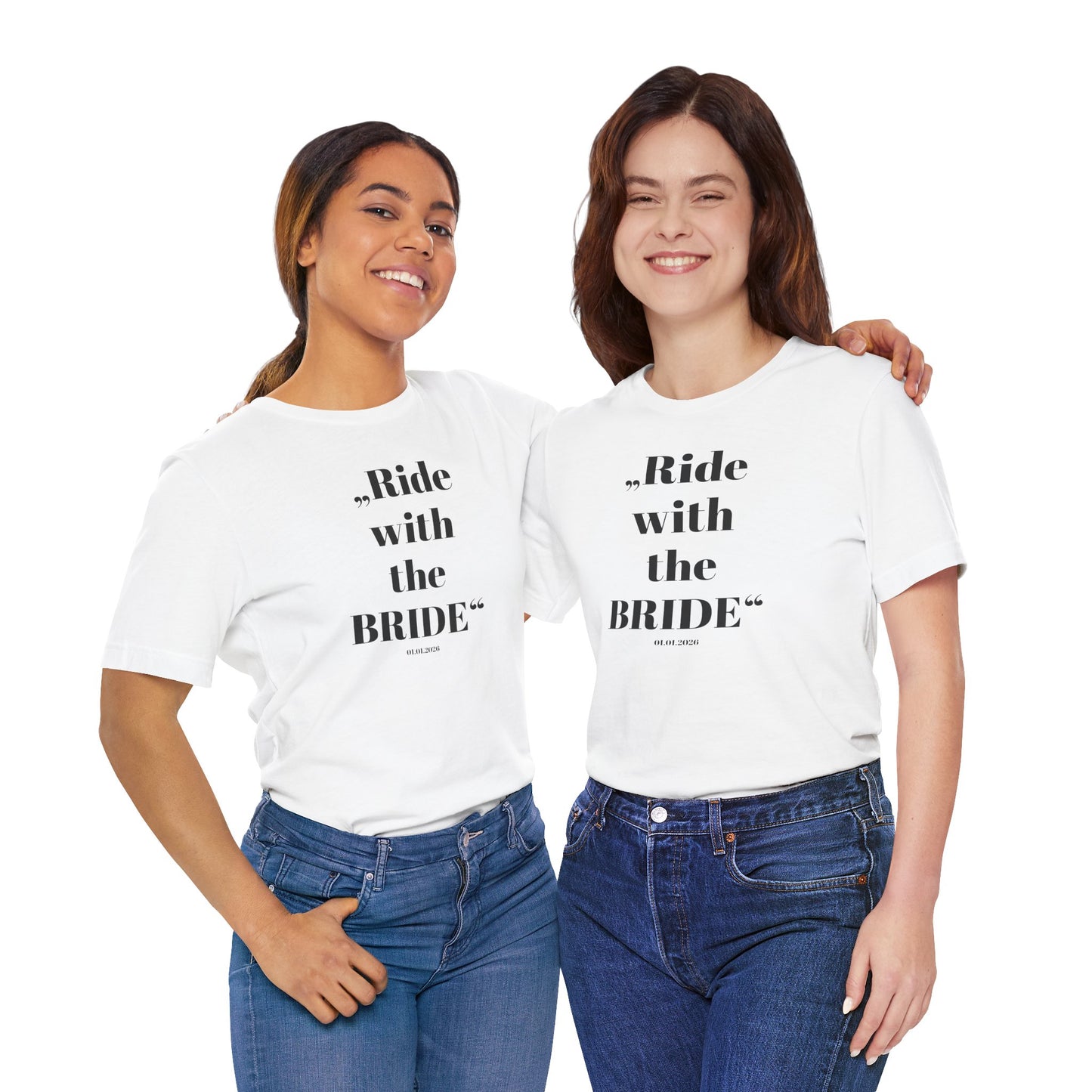Ride with the Bride  - Shirt I Horse Girl Bridesmaid Tee I Wedding Squad Shirt I Junggesellinnen Abschied T-Shirt