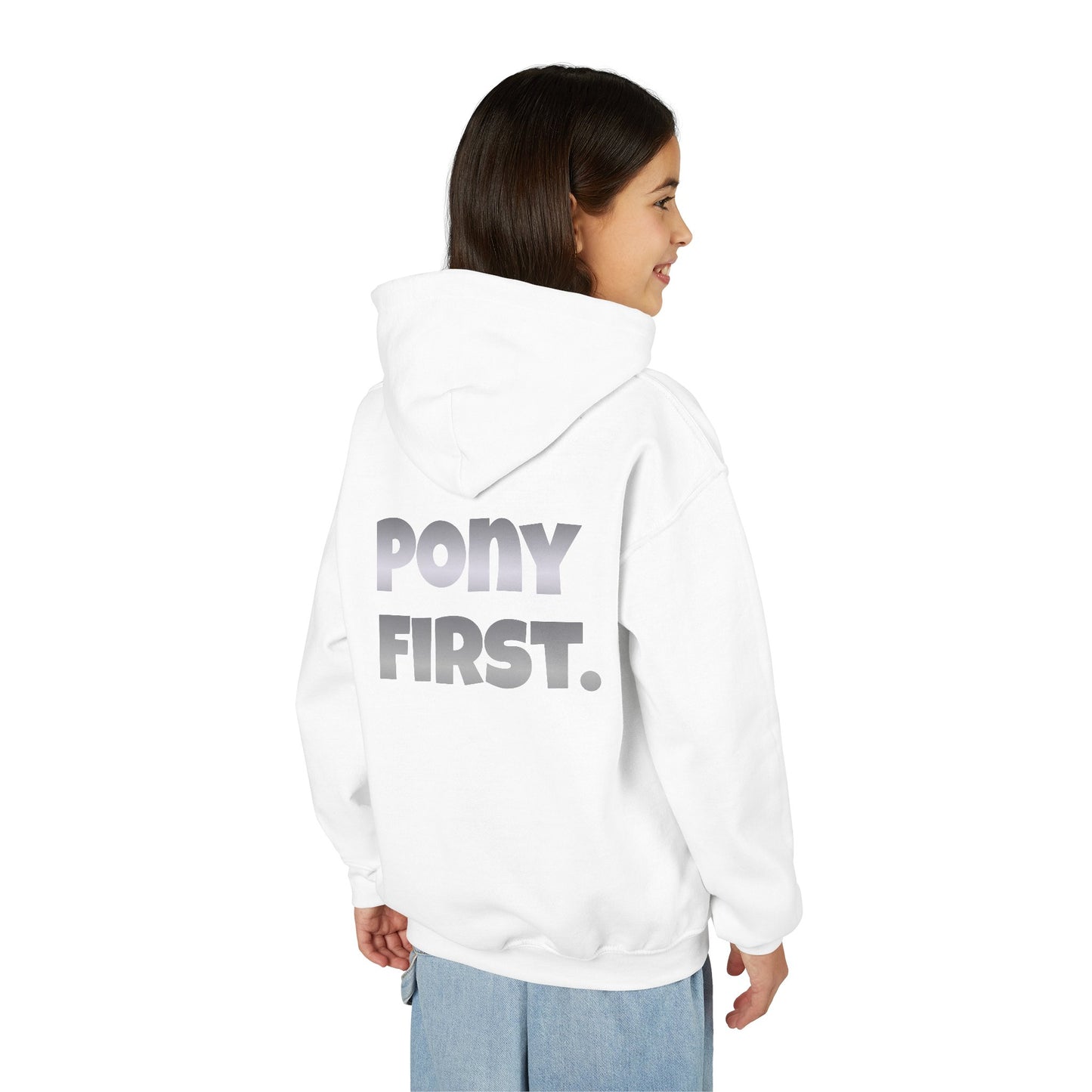 Pony First Kinder-Hoodie – Personalisiert für kleine Stallhelden
