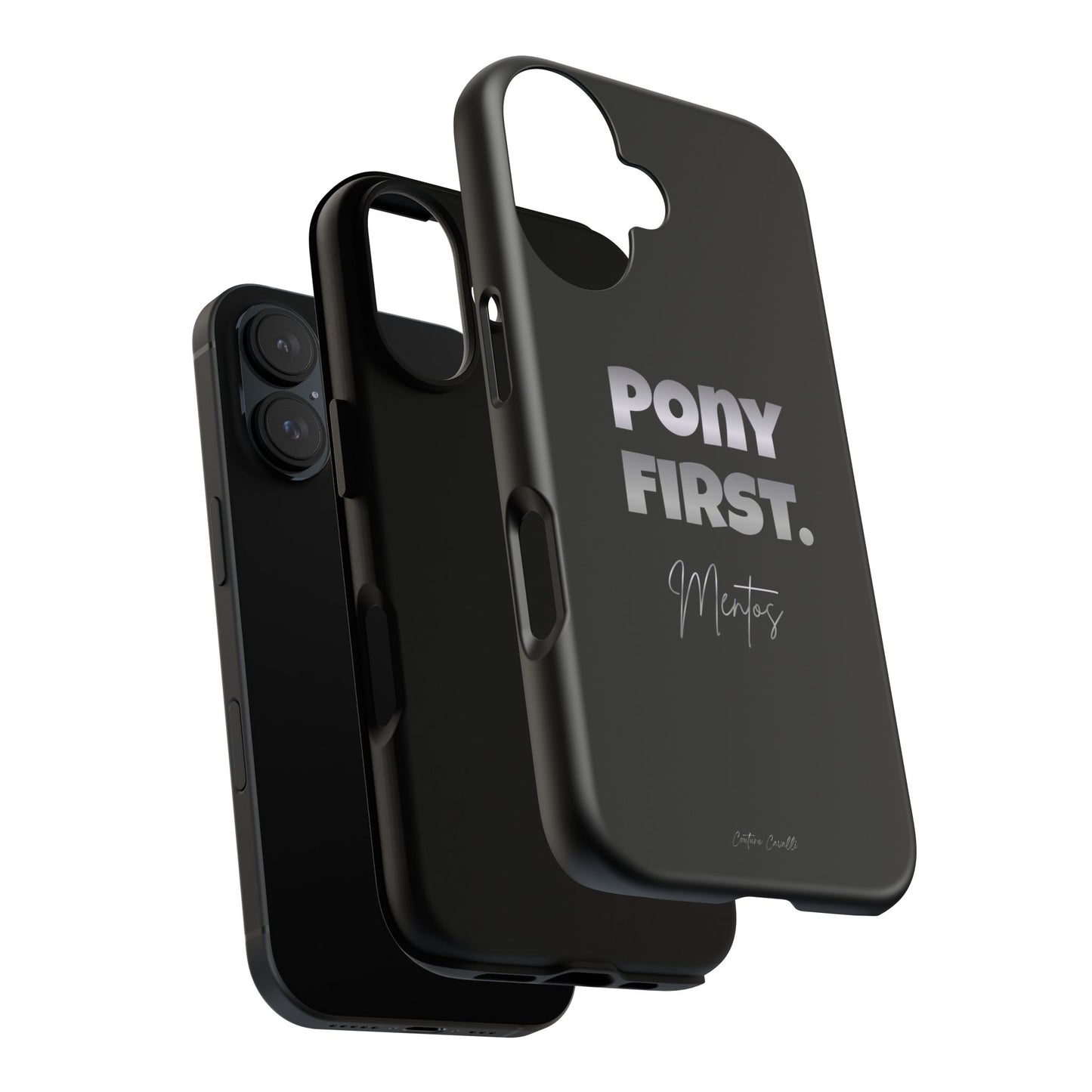Pony First Matte Tough Phone Case – Equestrian Motivational Phone Cover
