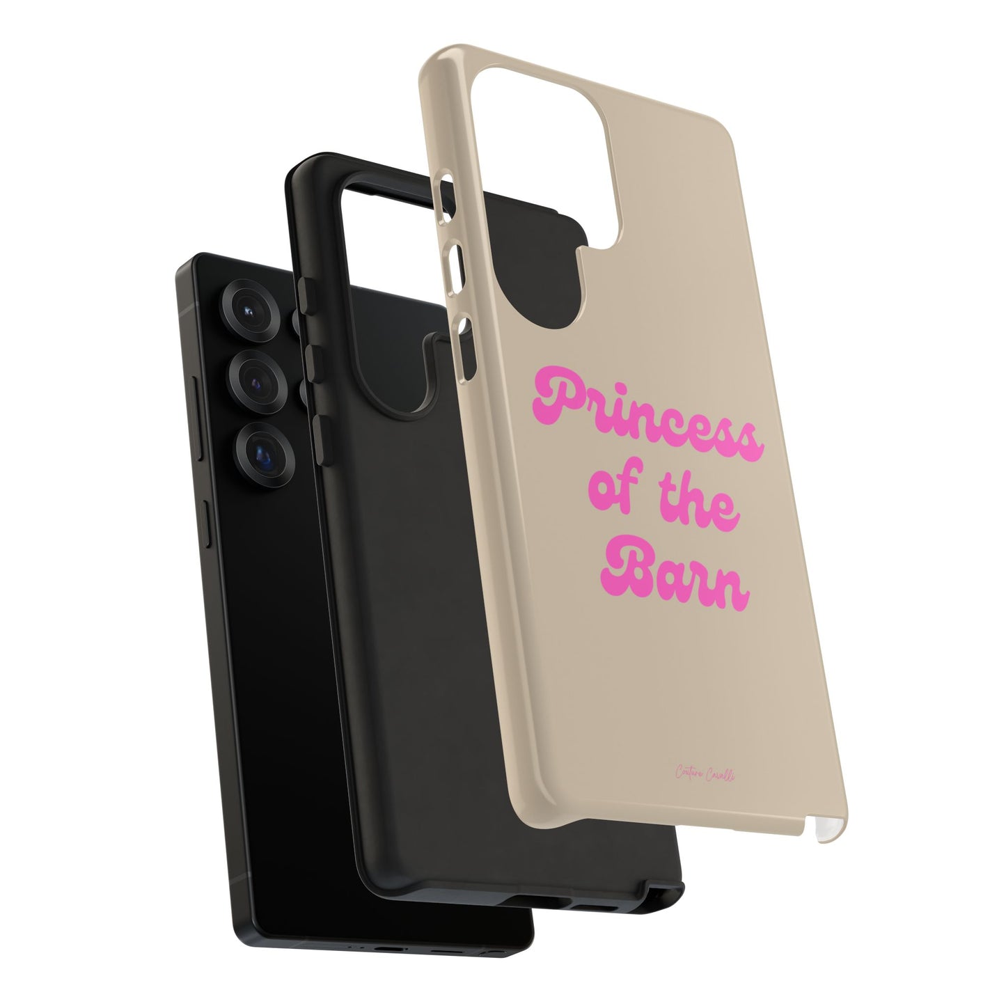 Phone Case — "Princess of the Barn" Pink Script Protective Tough Case
