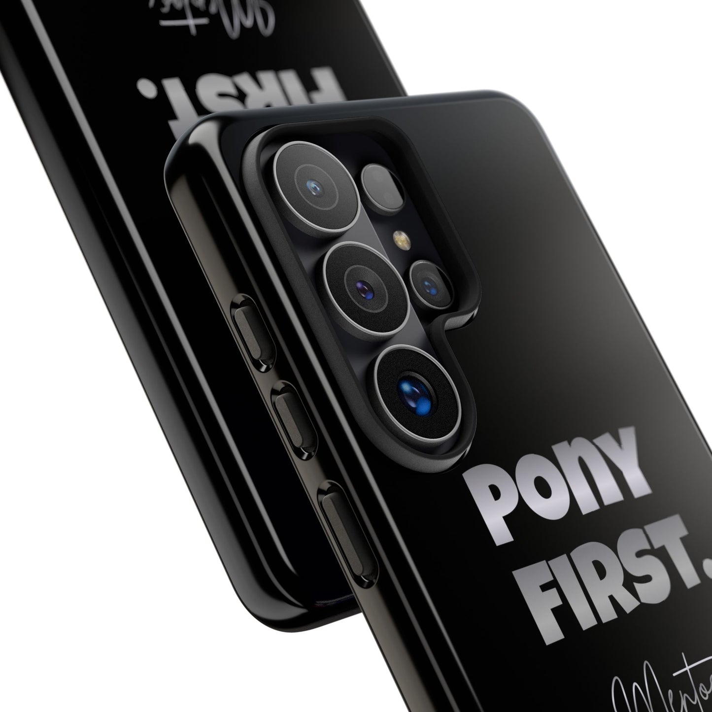 Pony First Matte Tough Phone Case – Equestrian Motivational Phone Cover