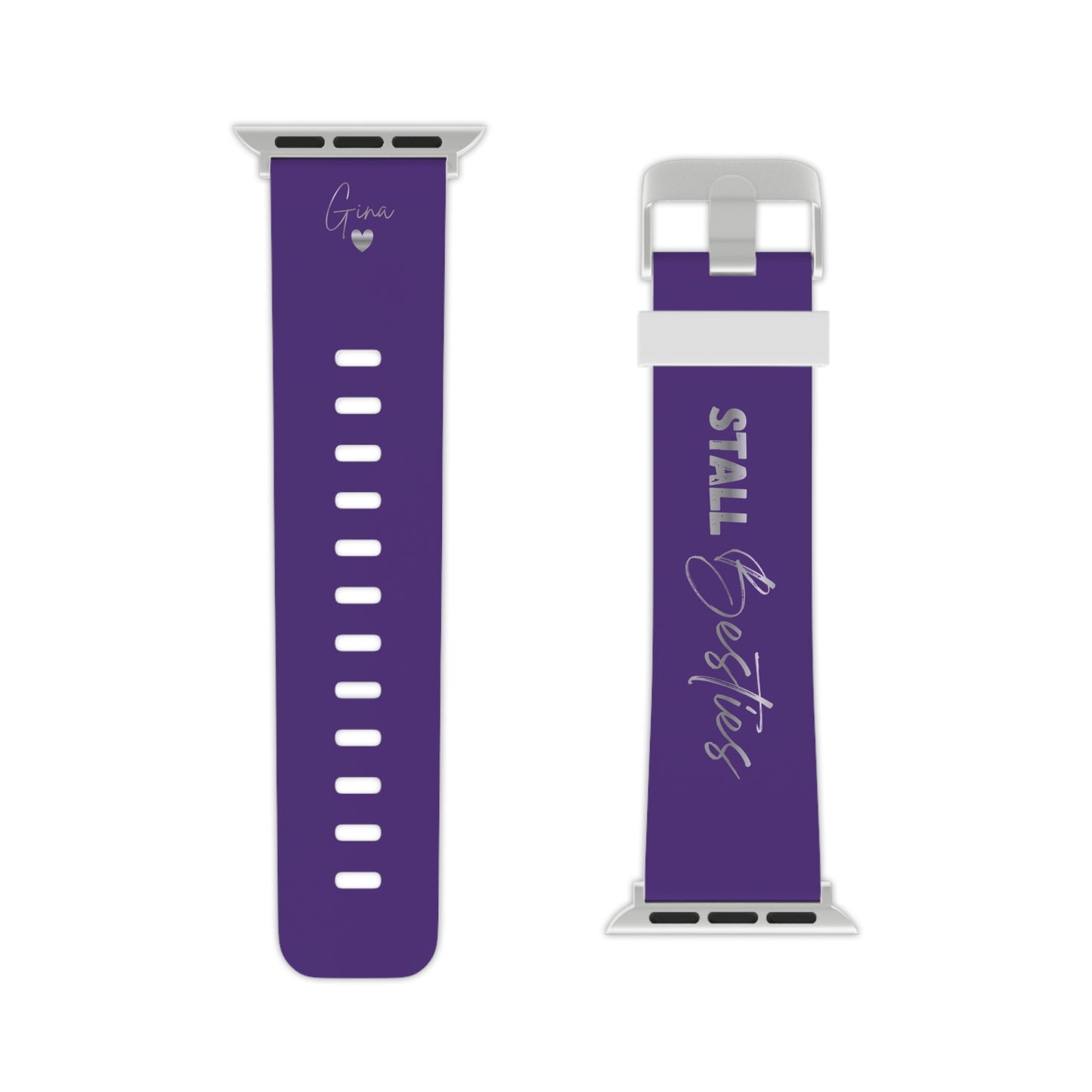Personalisiertes Apple Watch Armband Stall Besties – Watch Band mit Namen für Reiterinnen Freundschaft Geschenk – Couture Cavalli