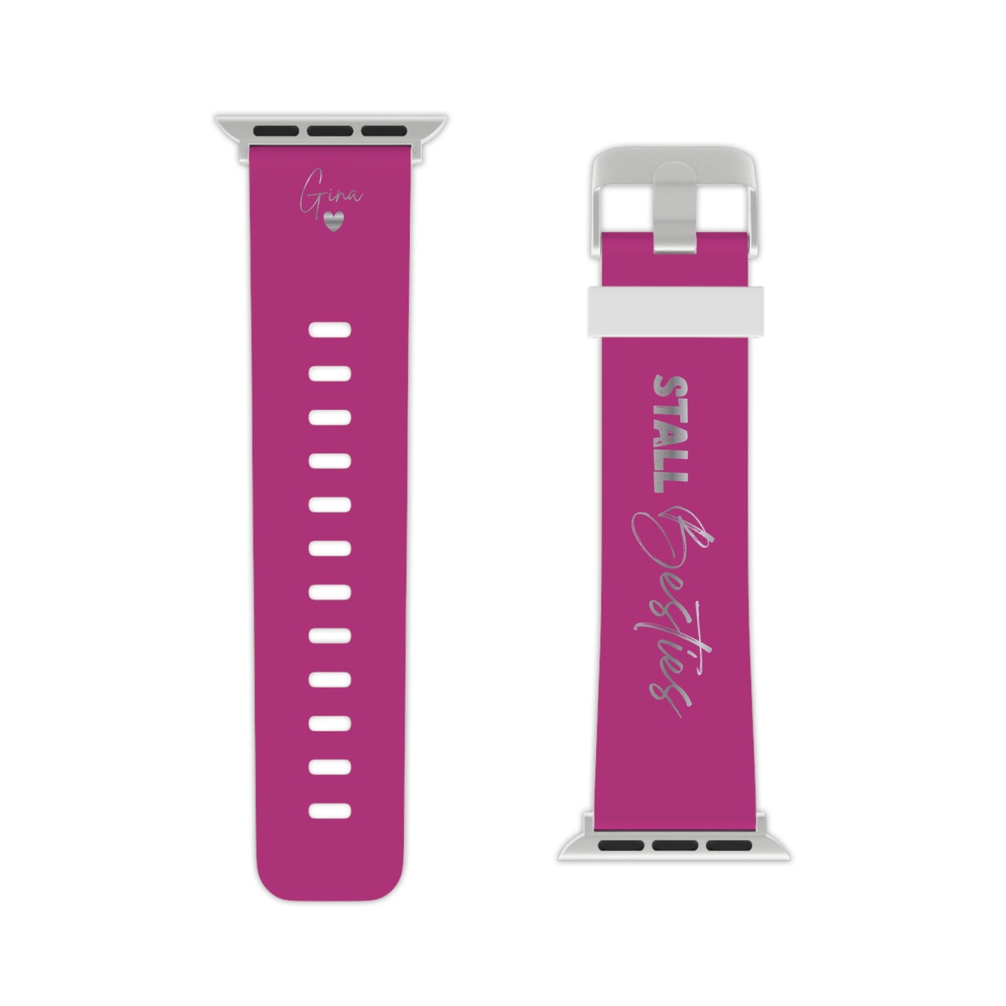 Personalisiertes Apple Watch Armband Stall Besties – Watch Band mit Namen für Reiterinnen Freundschaft Geschenk – Couture Cavalli