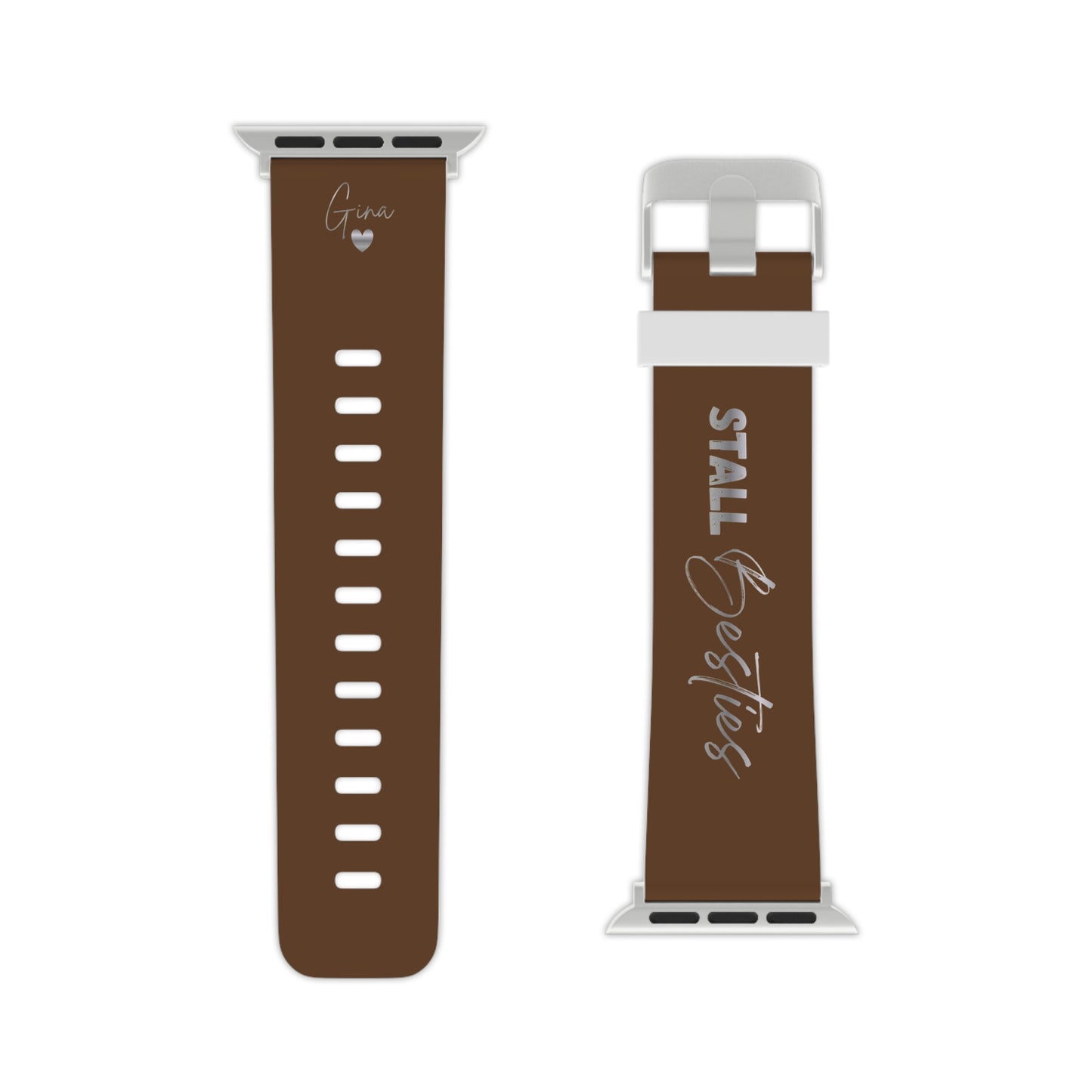 Personalisiertes Apple Watch Armband Stall Besties – Watch Band mit Namen für Reiterinnen Freundschaft Geschenk – Couture Cavalli