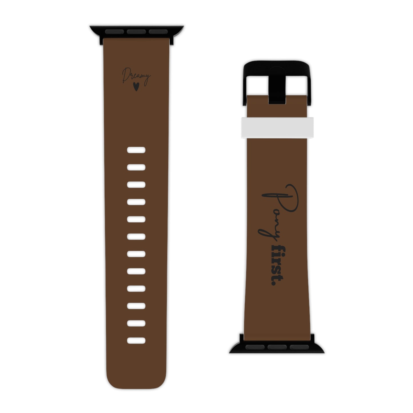 Personalisiertes Apple Watch Armband mit Pony Namen – Pony First Watch Band für Reiterinnen & Pferdemädchen – Couture Cavalli