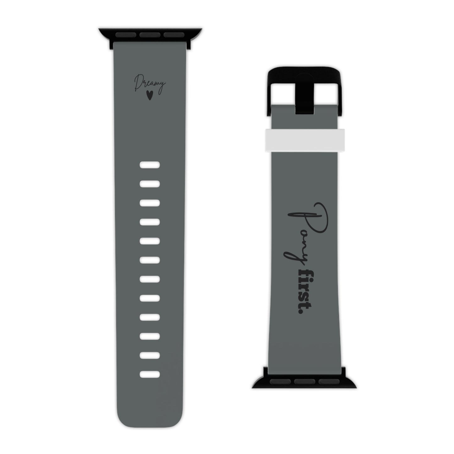Personalisiertes Apple Watch Armband mit Pony Namen – Pony First Watch Band für Reiterinnen & Pferdemädchen – Couture Cavalli