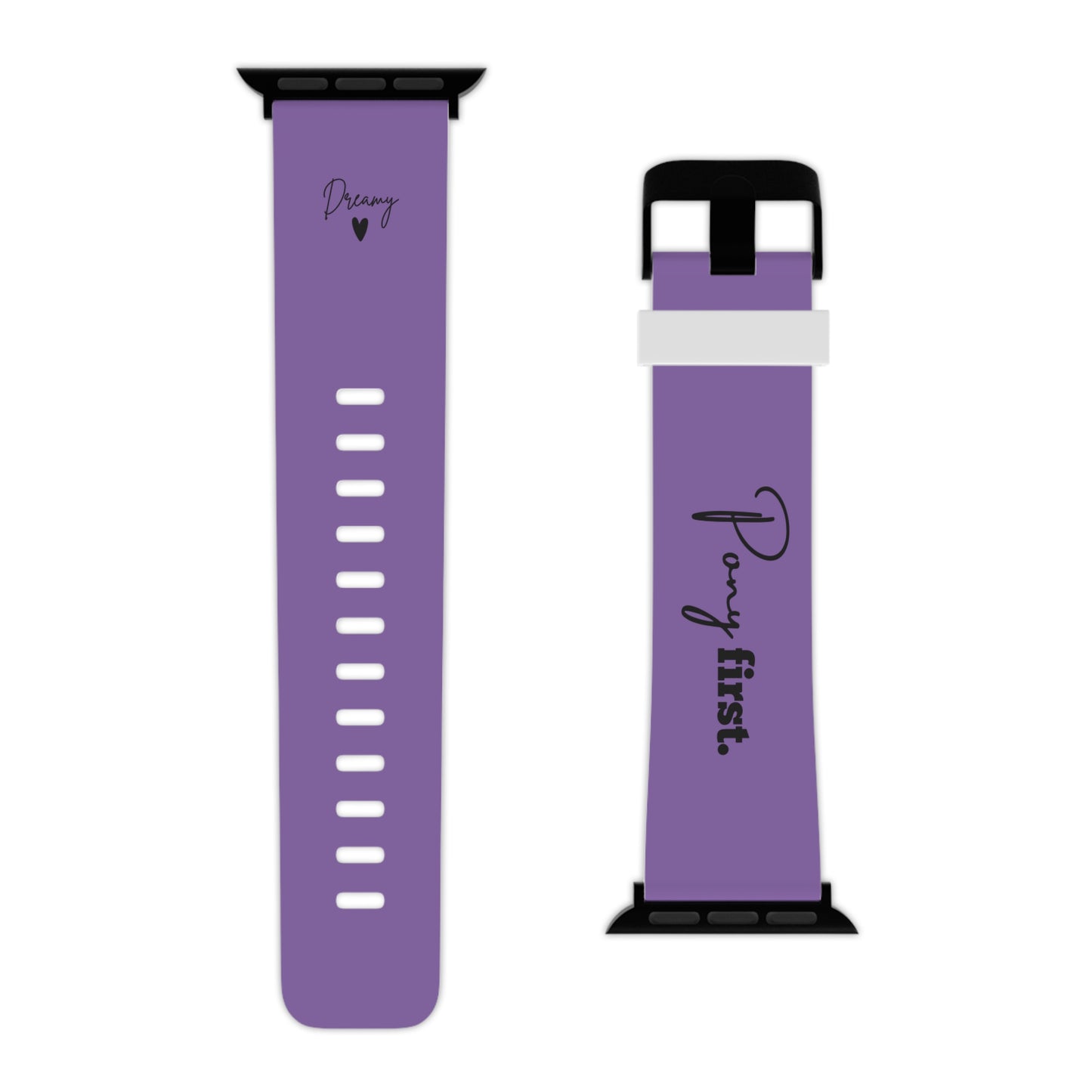 Personalisiertes Apple Watch Armband mit Pony Namen – Pony First Watch Band für Reiterinnen & Pferdemädchen – Couture Cavalli