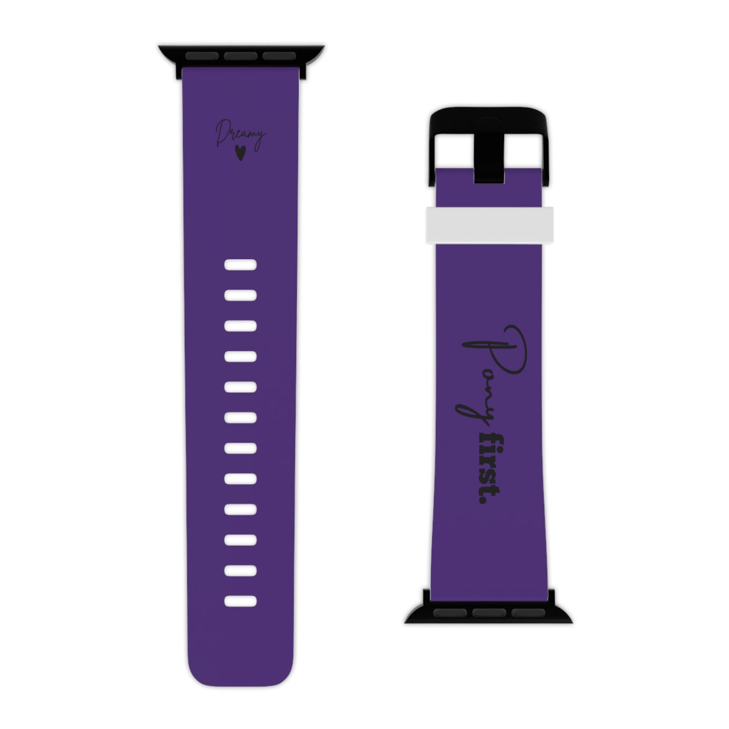 Personalisiertes Apple Watch Armband mit Pony Namen – Pony First Watch Band für Reiterinnen & Pferdemädchen – Couture Cavalli