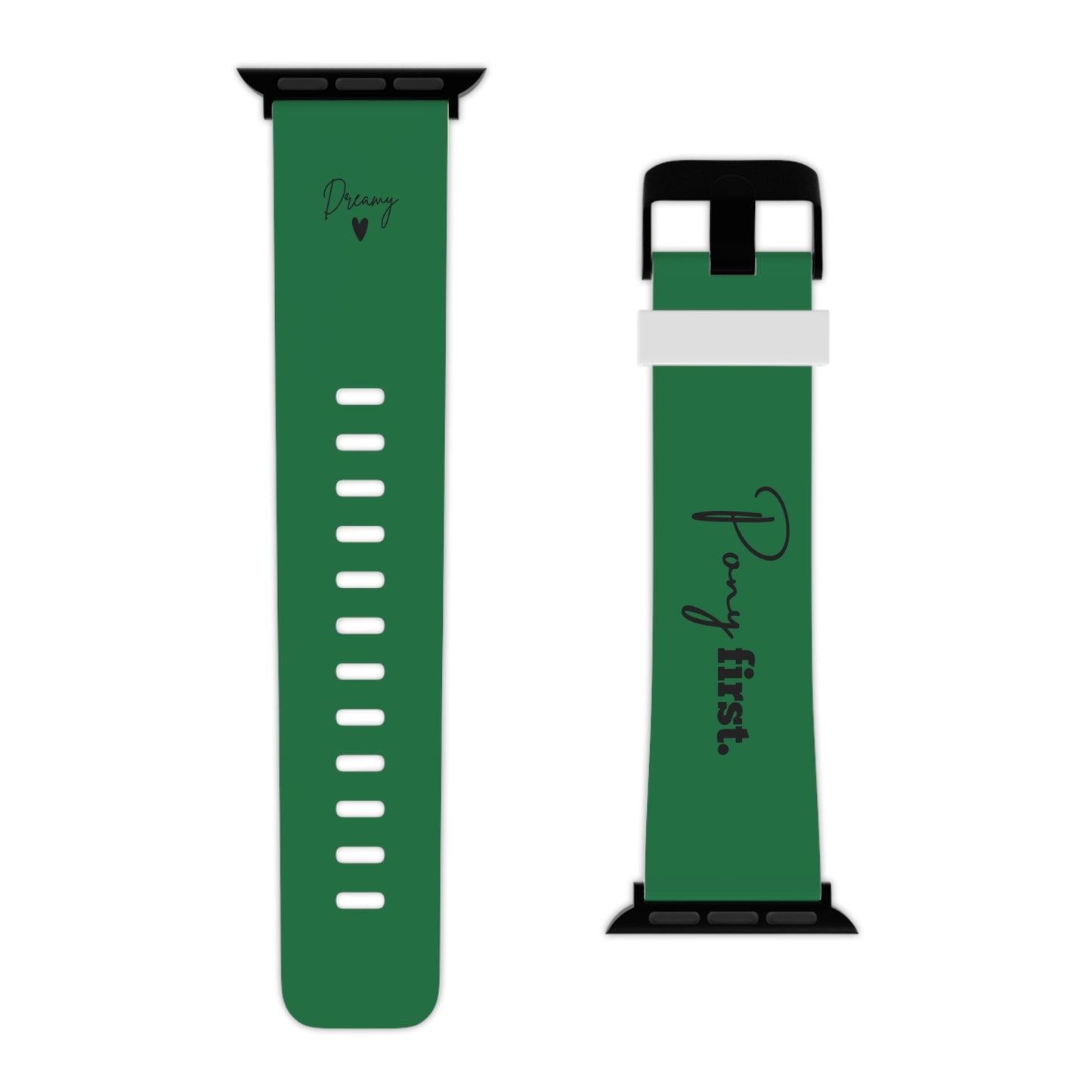 Personalisiertes Apple Watch Armband mit Pony Namen – Pony First Watch Band für Reiterinnen & Pferdemädchen – Couture Cavalli