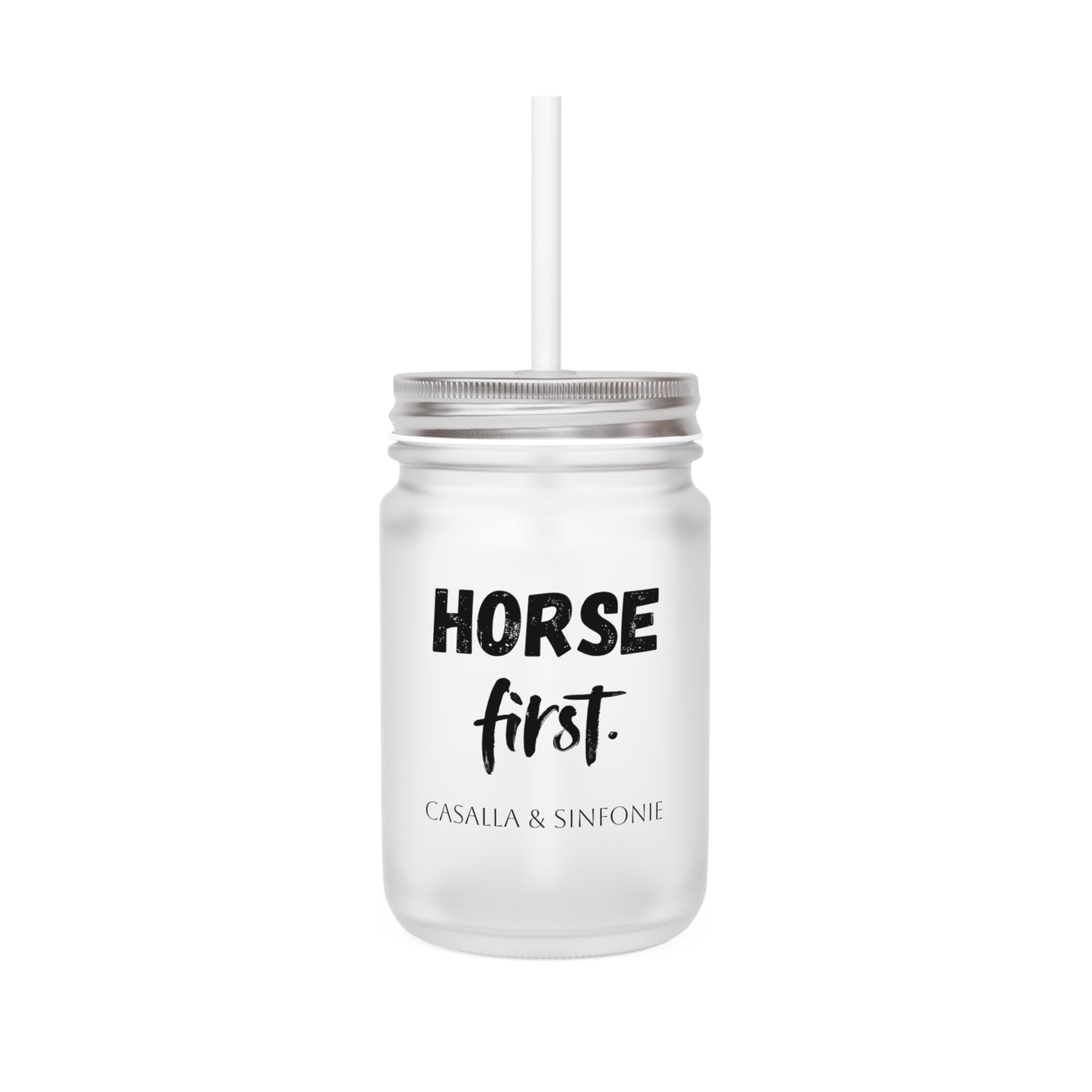 Horse First Tumbler personalisiert mit dem Namen deines Pferdes