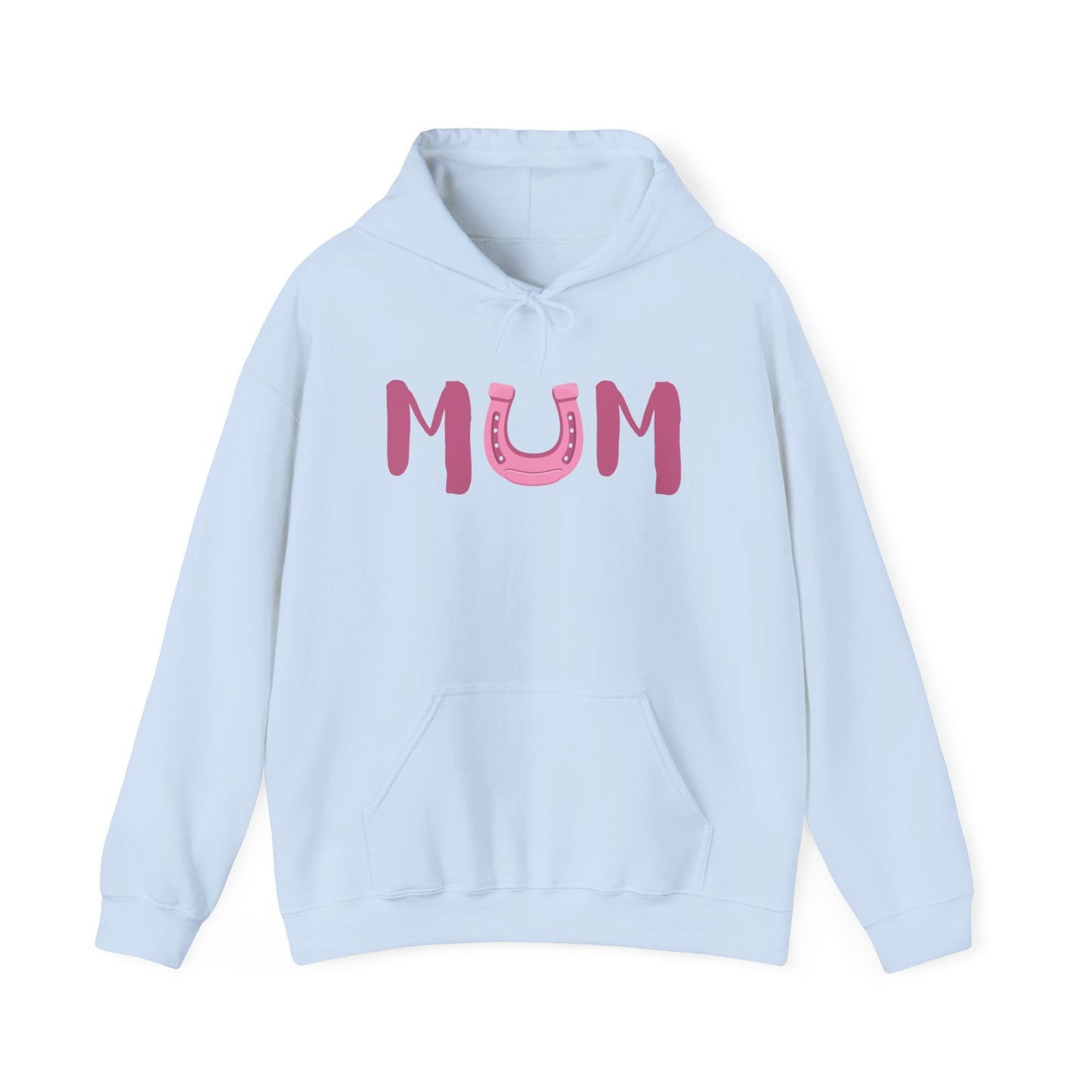 MUM Reitsport Hoodie personalisiert mit Pferdename – Pink Horse Mum Hoodie – Geschenk für stolze Pferde-Mama