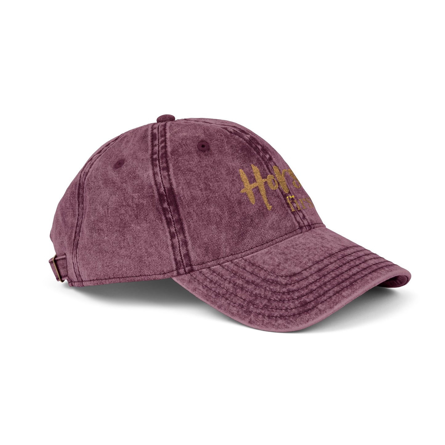 Horse first.Cap - Embroidered Vintage Cap
