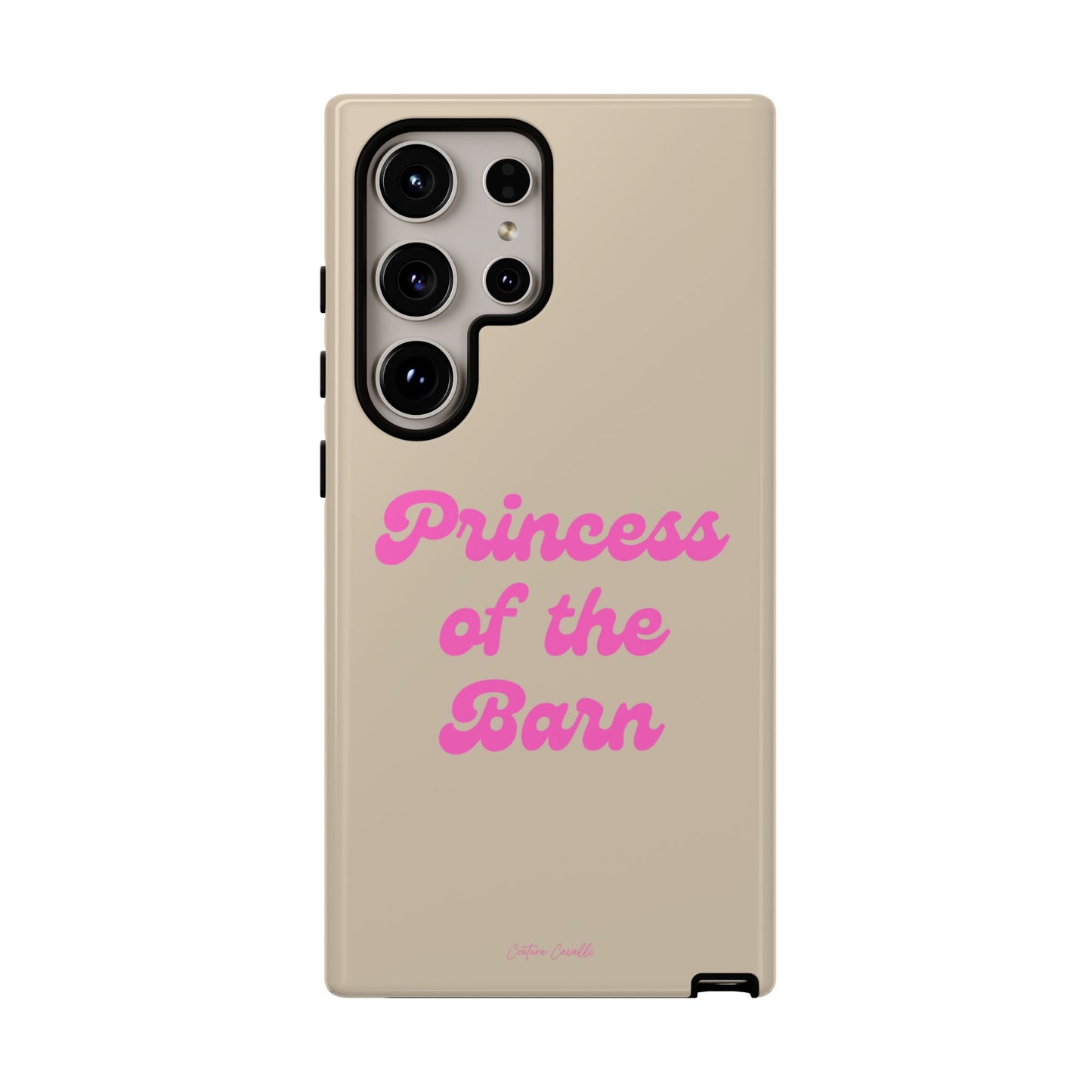 Phone Case — "Princess of the Barn" Pink Script Protective Tough Case