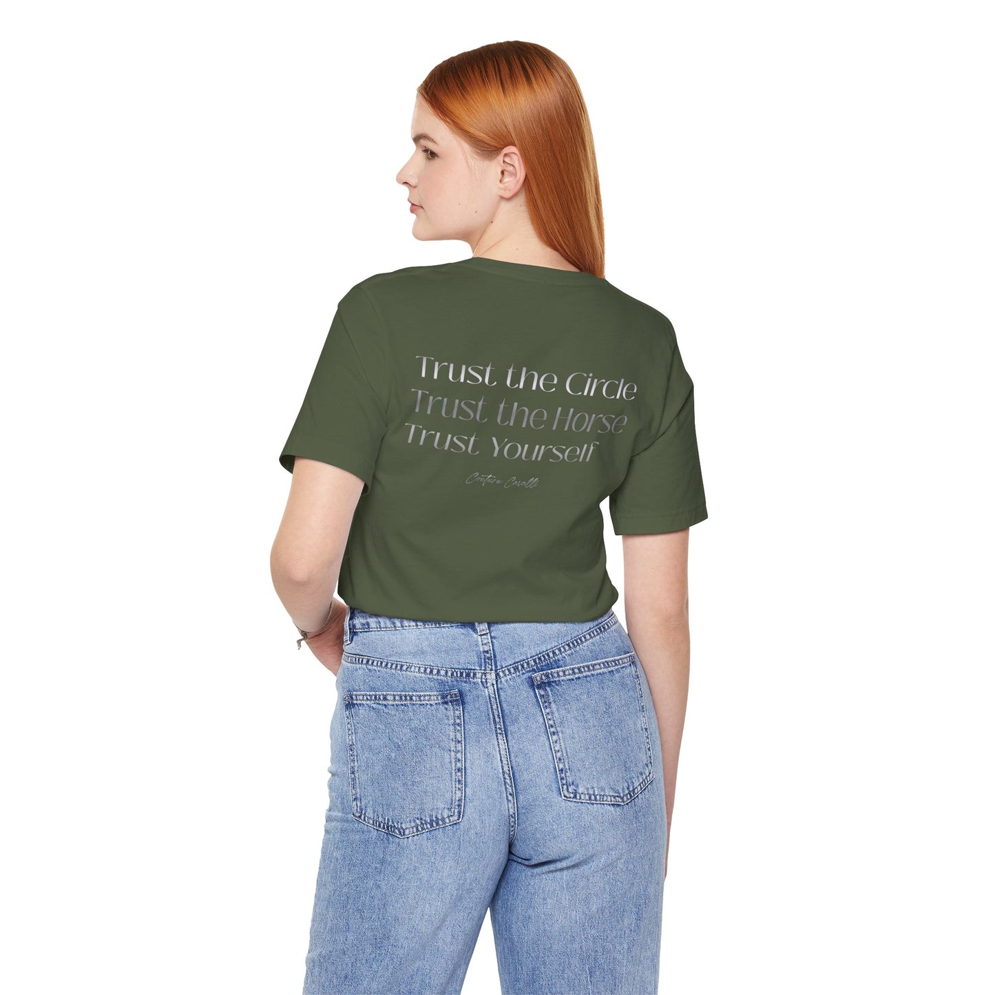 Trust the Circle Voltigieren T-Shirt – Minimalistischer Statement Print