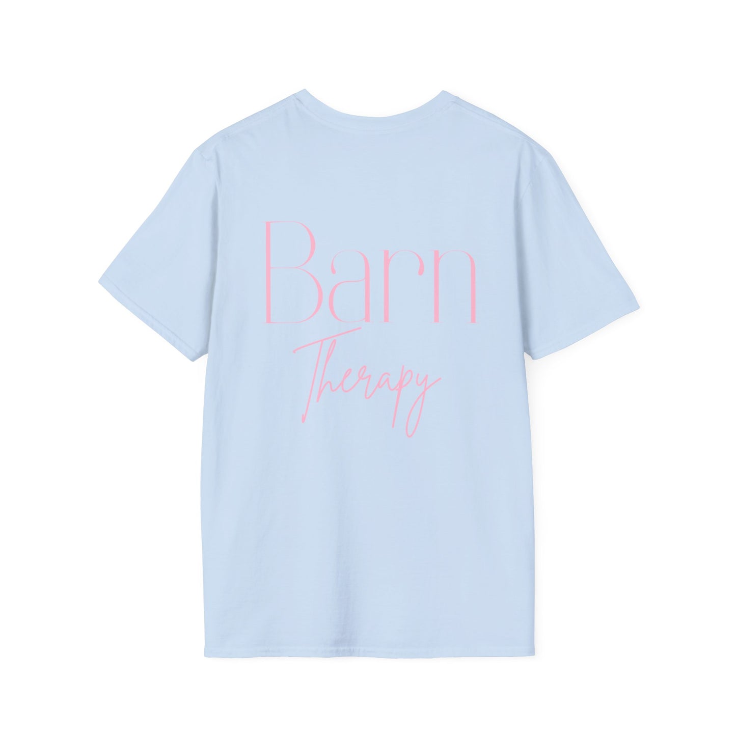 Barn Therapy T-Shirt | Reitsport Statement Shirt für Pferdeliebhaber | Equestrian Lifestyle Tee | Stall & Horse Lover Gift