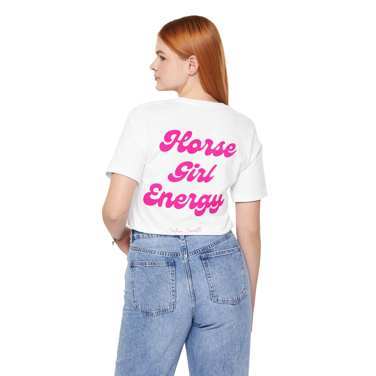Horse Girl Energy T-Shirt – Ästhetisches Reiter Shirt für Pferdemädchen und Reiterinnen
