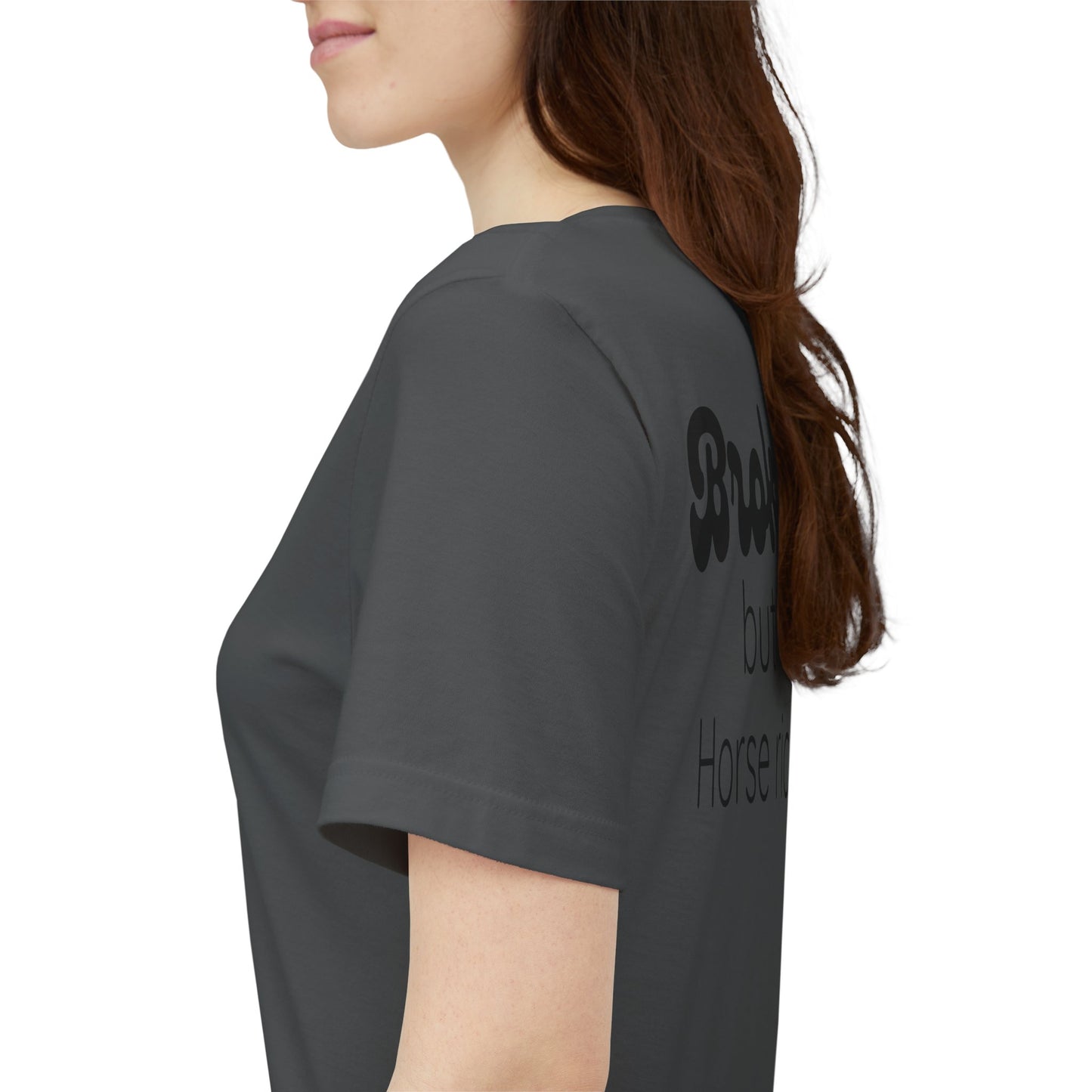 Broke But Horse Rich Graphic Tee — Funny Equestrian T‑Shirt for Horse Lovers
