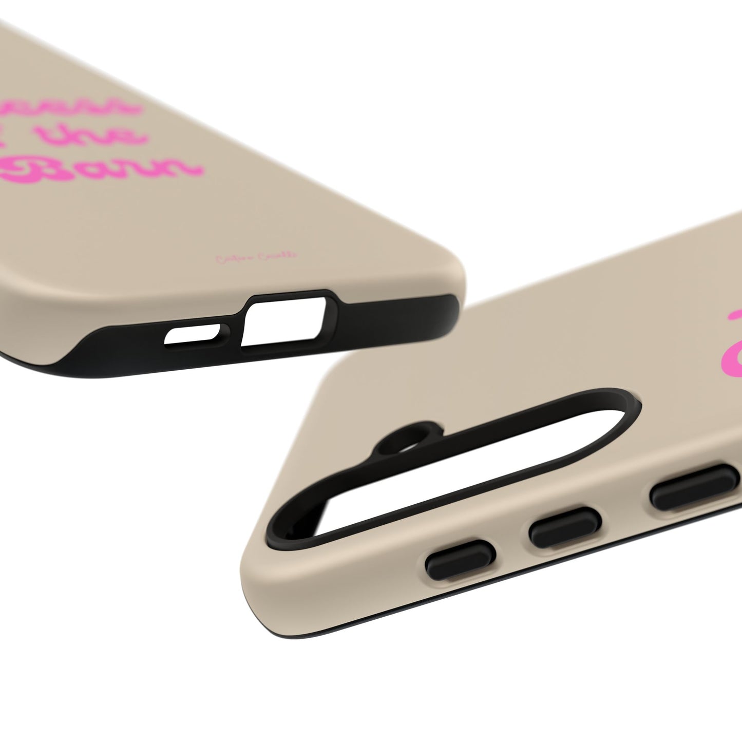 Phone Case — "Princess of the Barn" Pink Script Protective Tough Case
