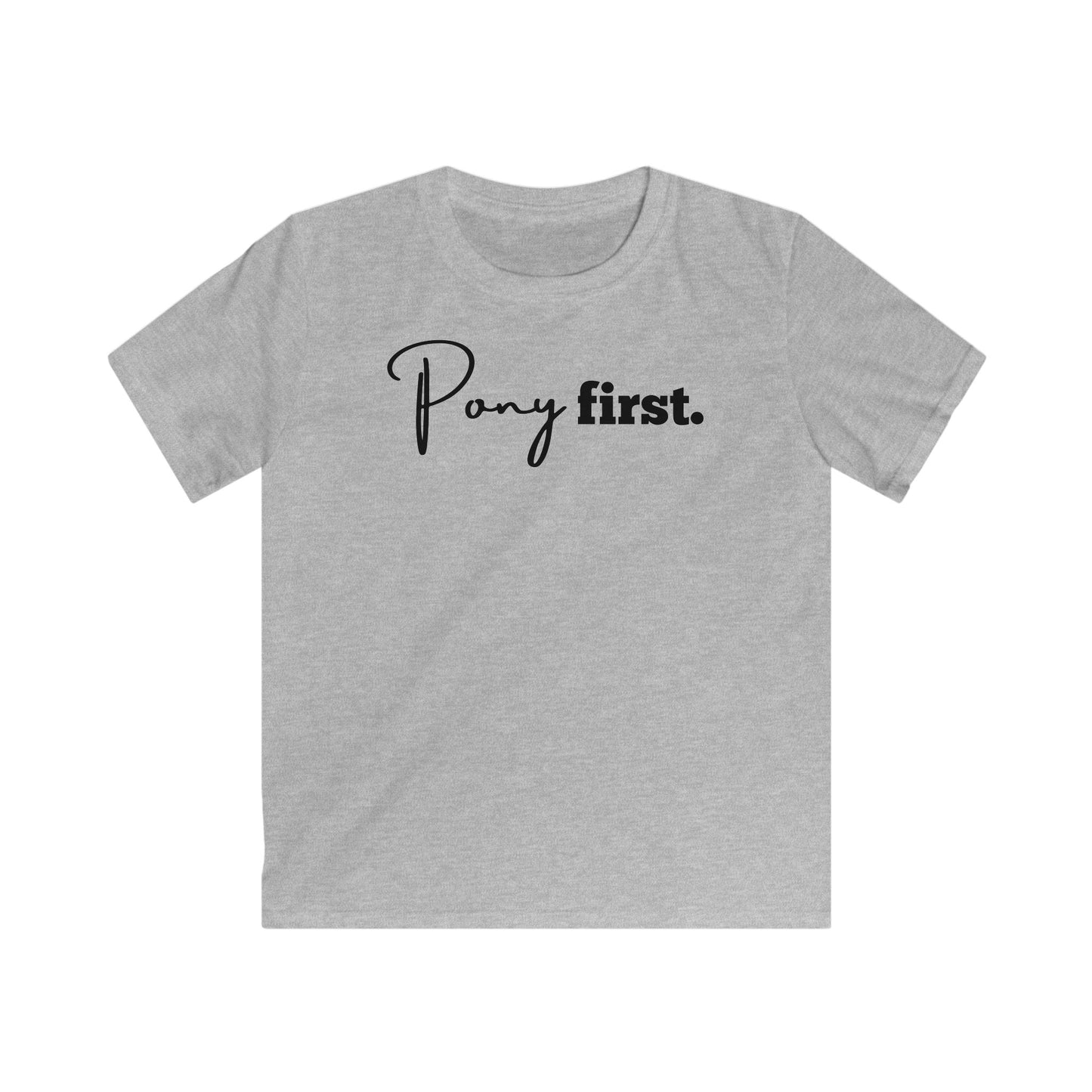 Pony first Kinder T-Shirt I Für kleine Pferdemädchen und Jungen mit großem Herz
