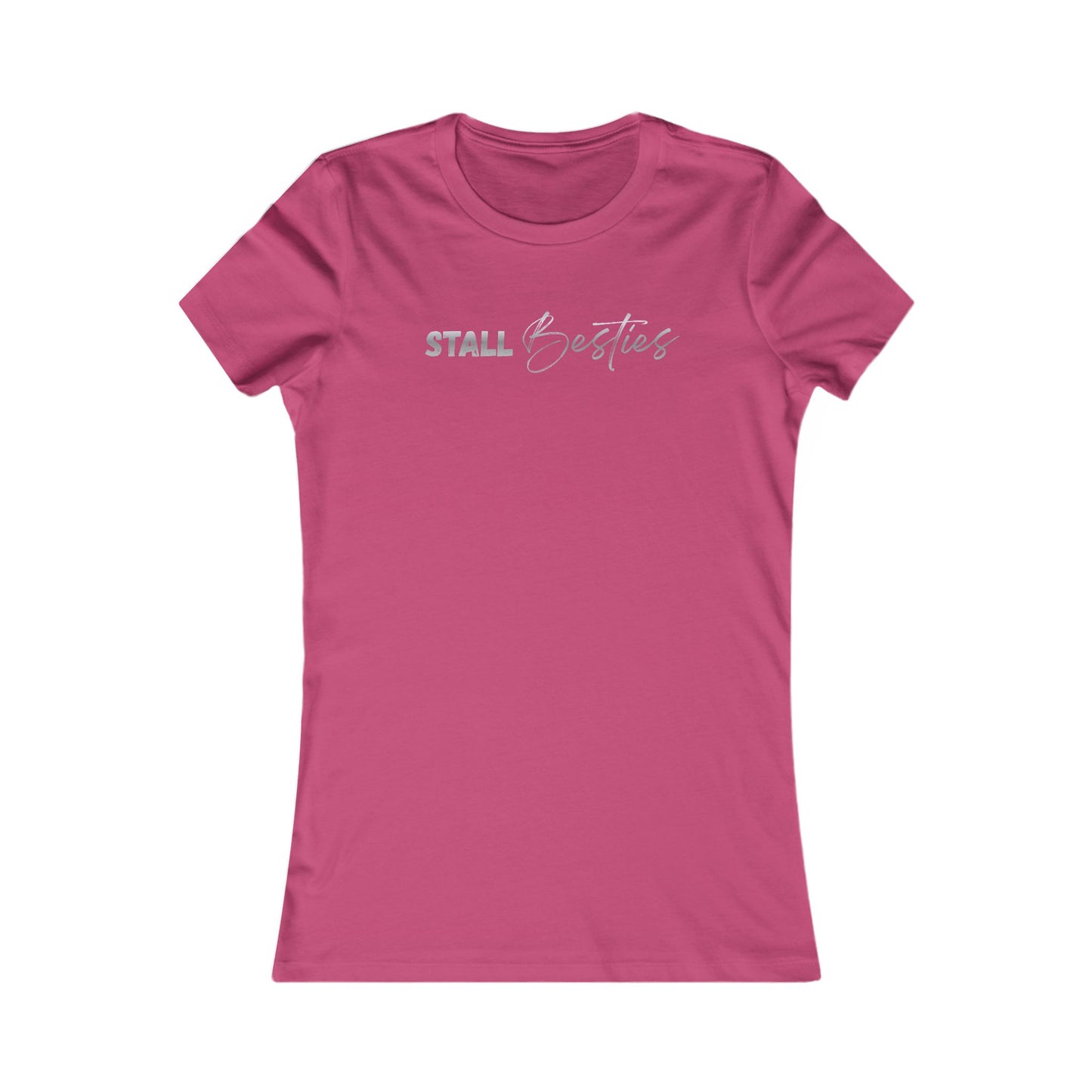 Stall Besties Damen T-Shirt – Beste Freundin im Reitstall | Pferde Liebe Shirt | Reitsport Fashion