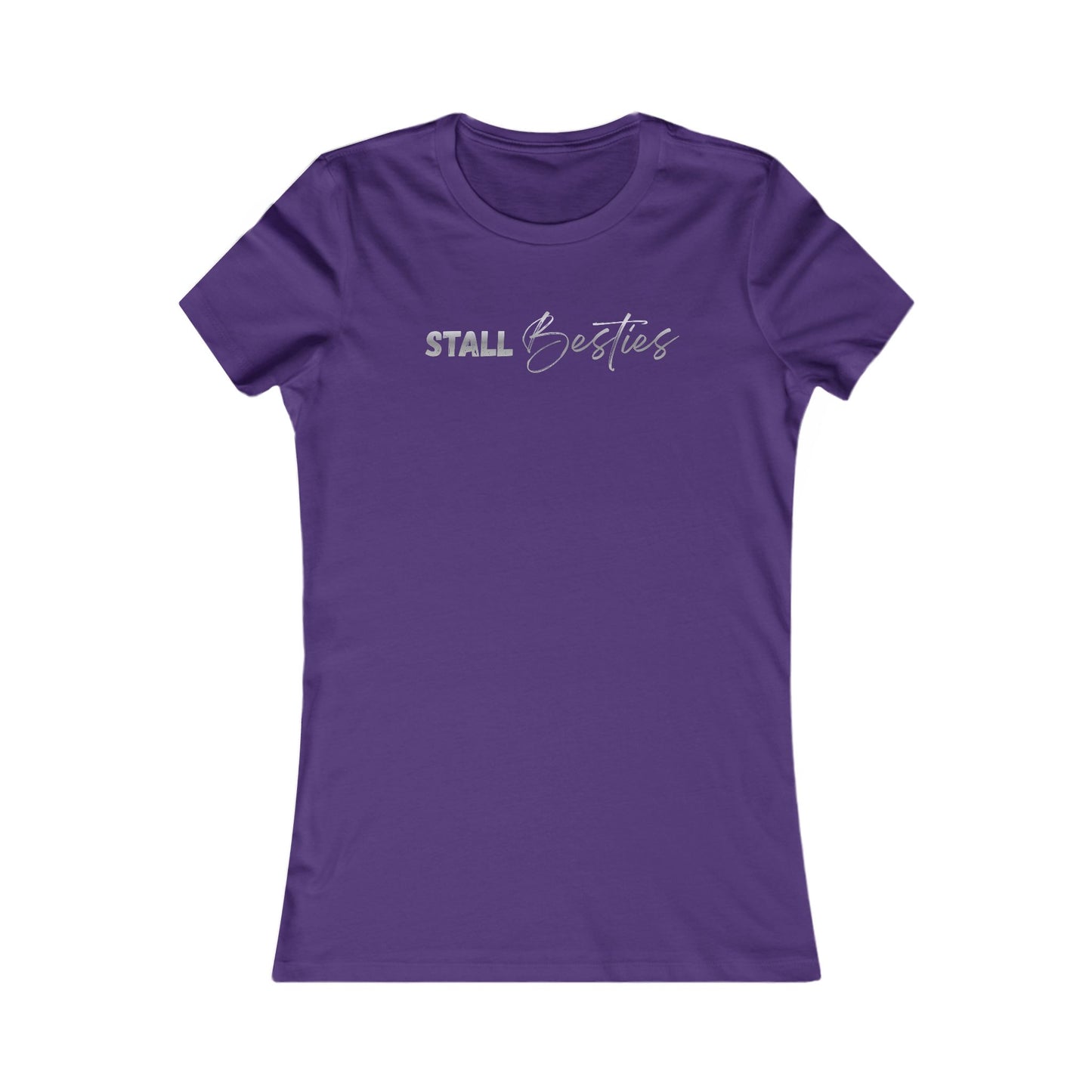 Stall Besties Damen T-Shirt – Beste Freundin im Reitstall | Pferde Liebe Shirt | Reitsport Fashion