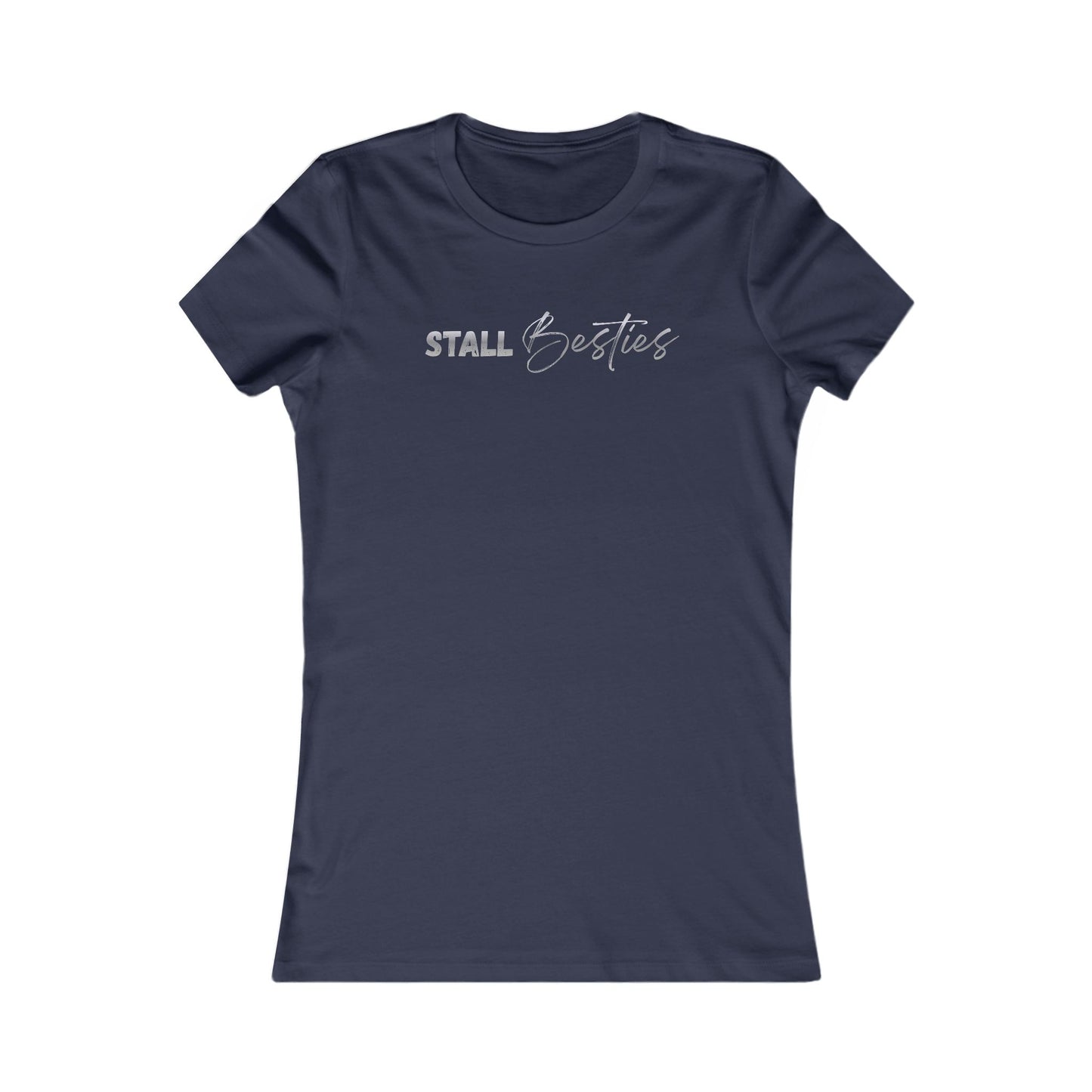 Stall Besties Damen T-Shirt – Beste Freundin im Reitstall | Pferde Liebe Shirt | Reitsport Fashion
