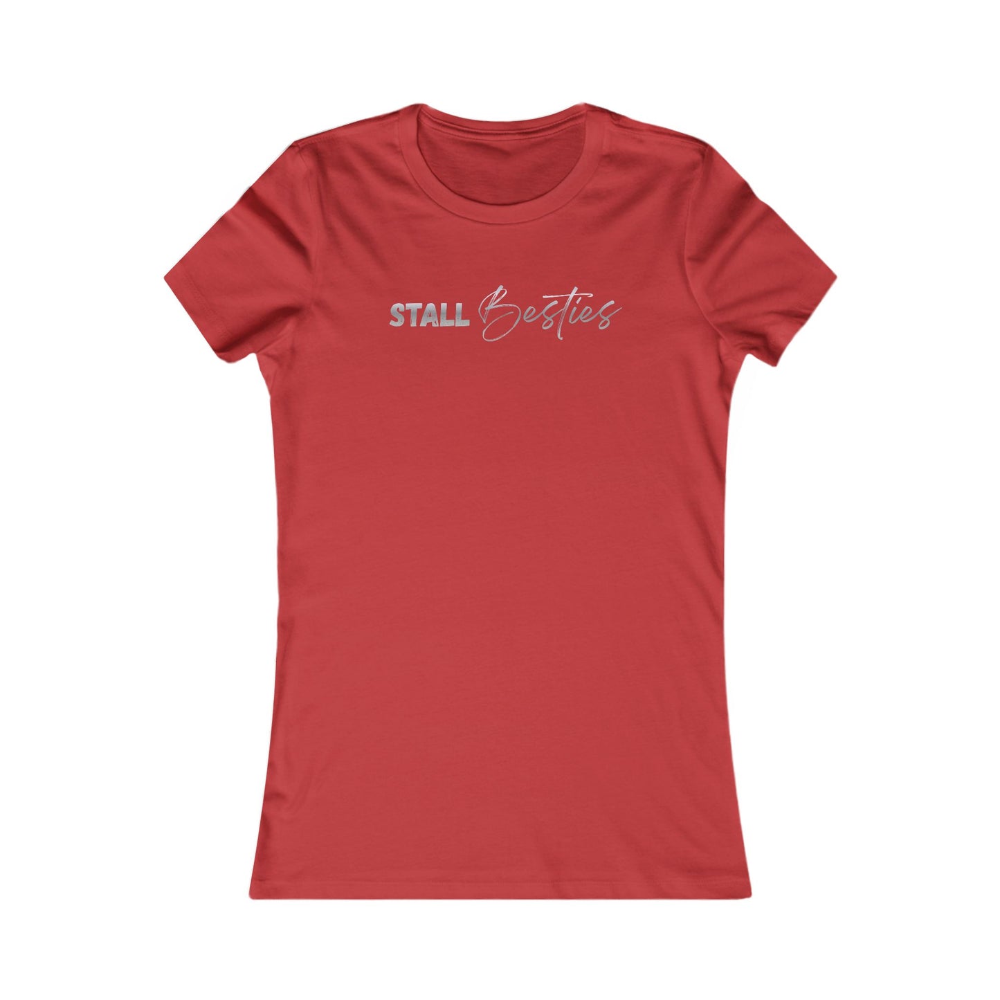 Stall Besties Damen T-Shirt – Beste Freundin im Reitstall | Pferde Liebe Shirt | Reitsport Fashion