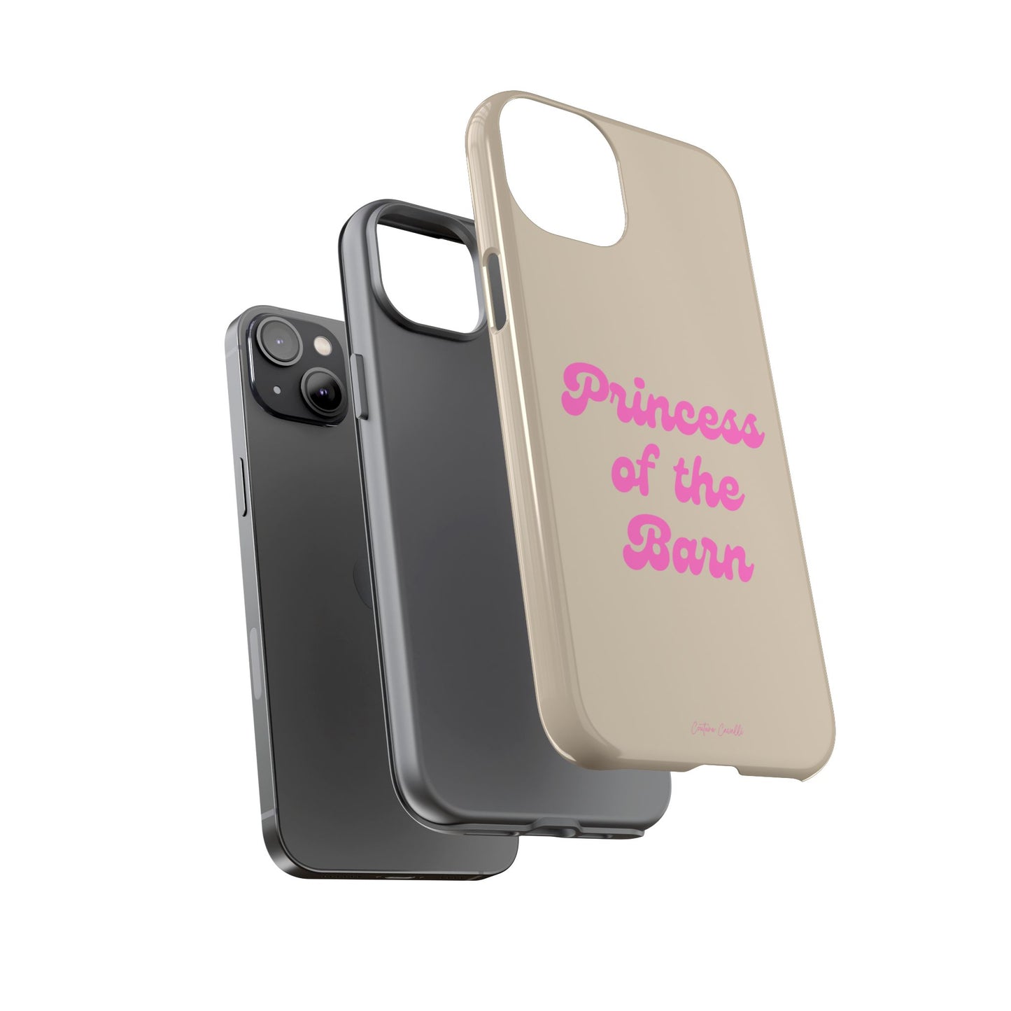 Phone Case — "Princess of the Barn" Pink Script Protective Tough Case