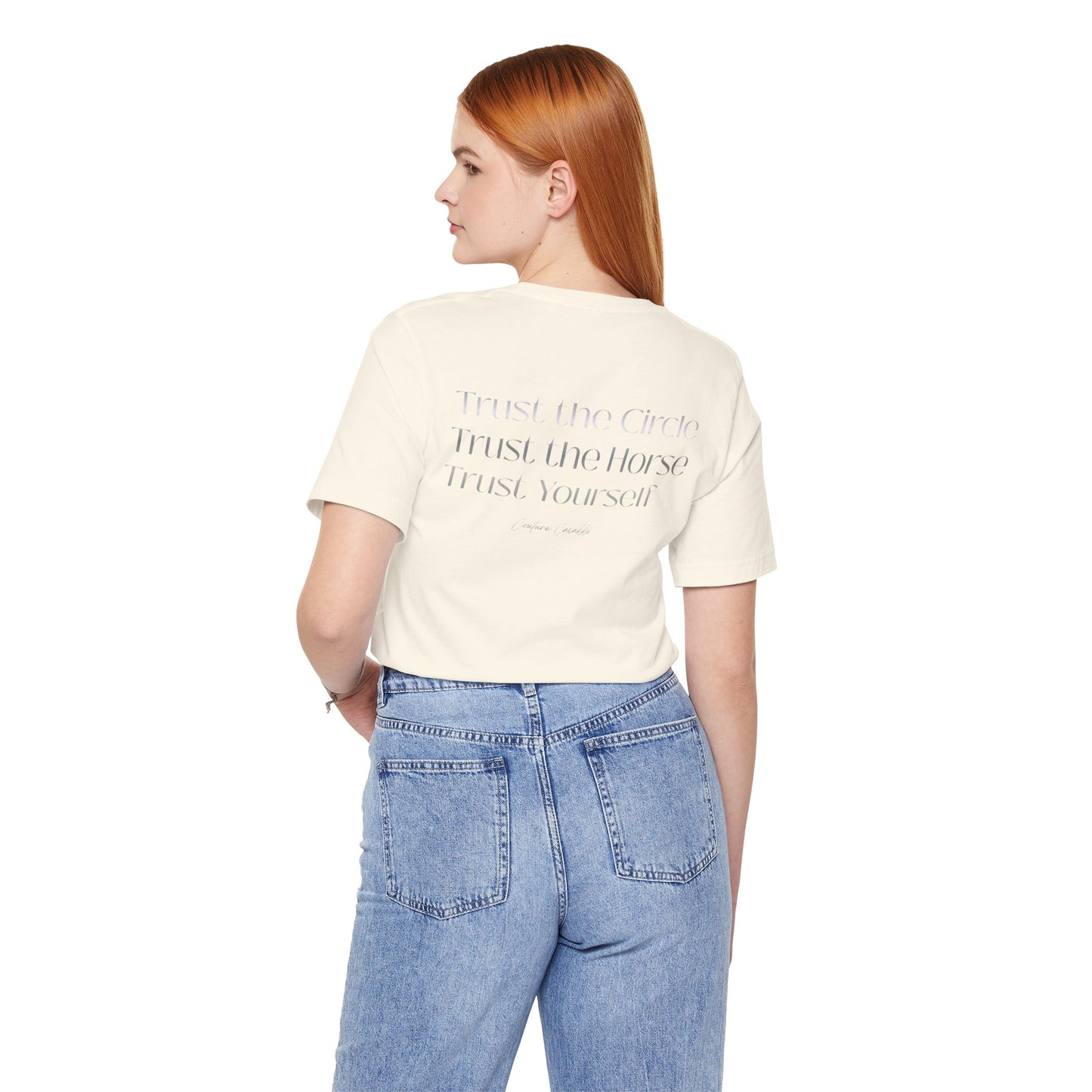 Trust the Circle Voltigieren T-Shirt – Minimalistischer Statement Print