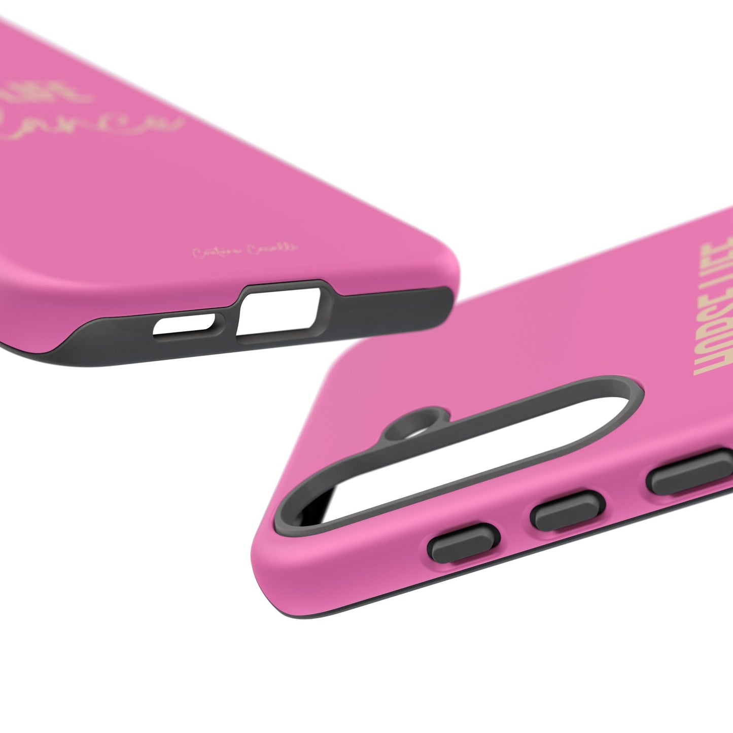 Horse Life Balance Phone Case - Pink Tough Protective Cover