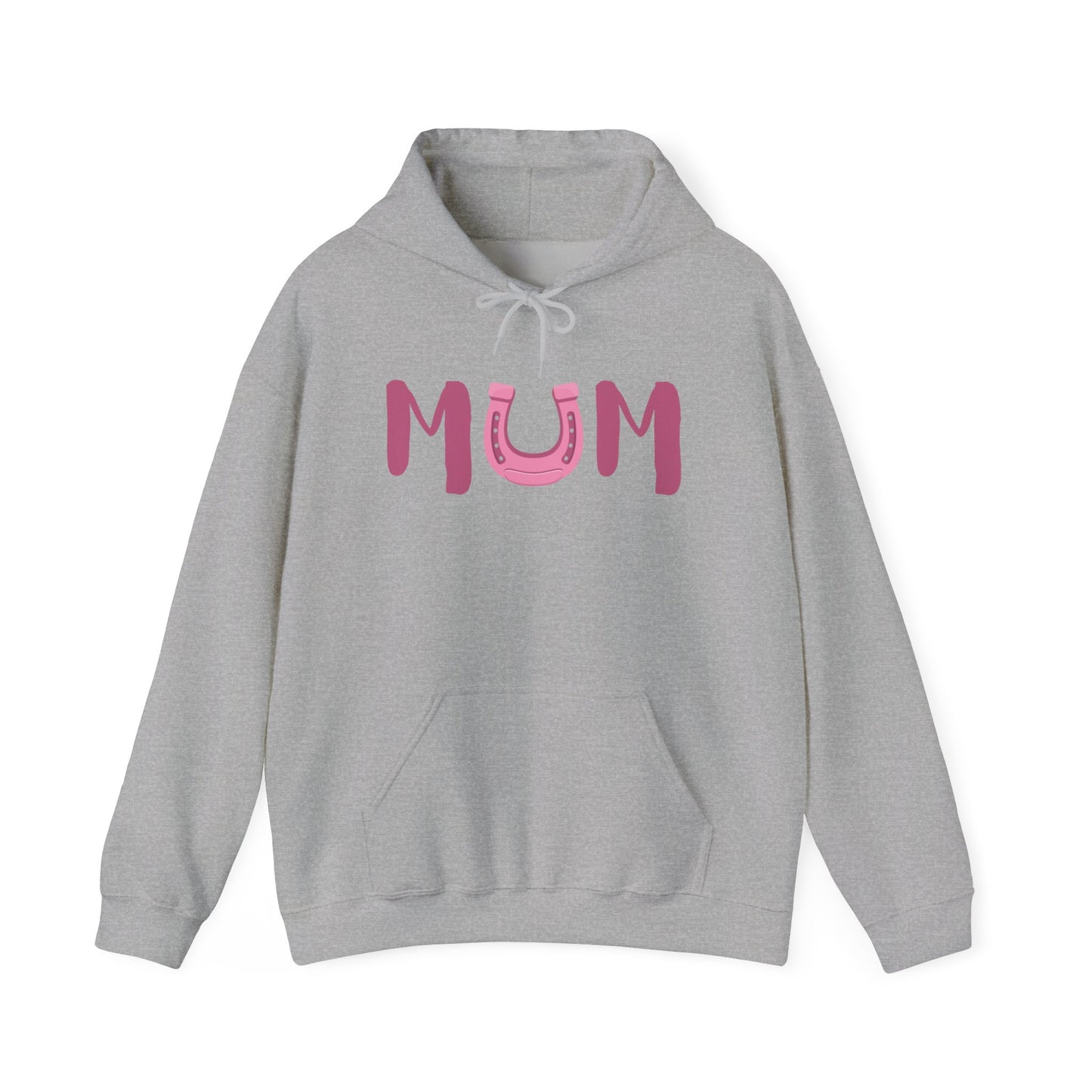 MUM Reitsport Hoodie personalisiert mit Pferdename – Pink Horse Mum Hoodie – Geschenk für stolze Pferde-Mama