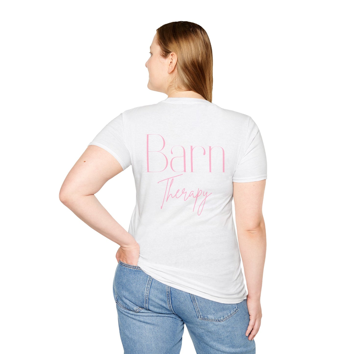 Barn Therapy T-Shirt | Reitsport Statement Shirt für Pferdeliebhaber | Equestrian Lifestyle Tee | Stall & Horse Lover Gift