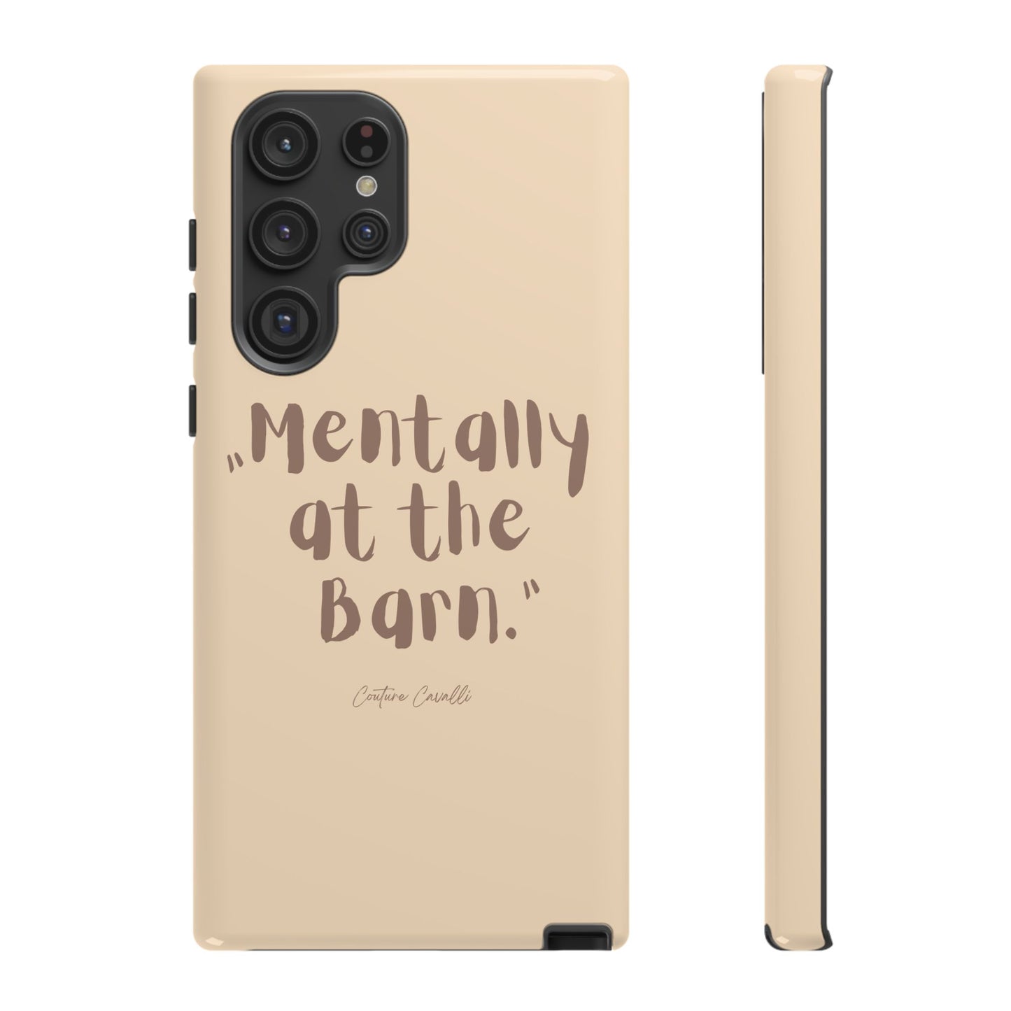 Phone Case — "Mentally at the Barn" Rustic Farmphone Protective Cover