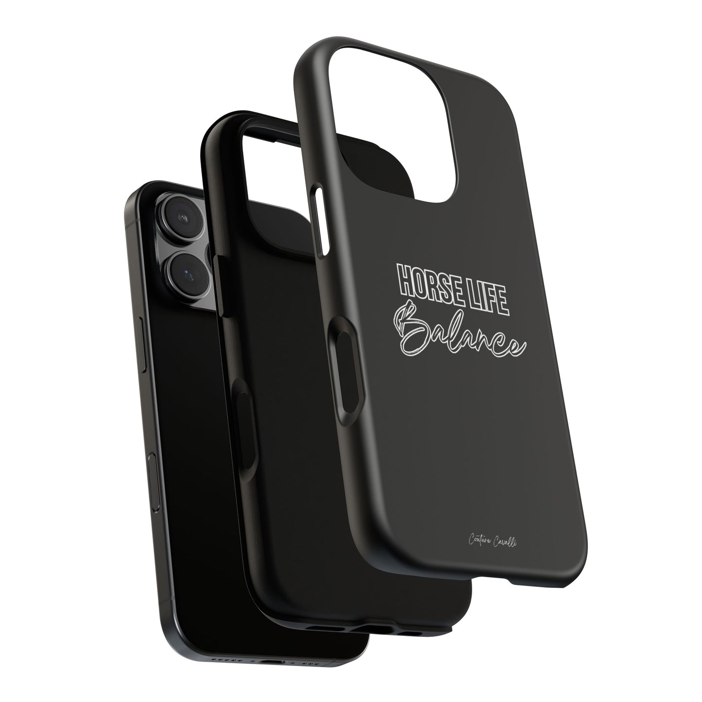 Phone Case - "Horse Life Balance" Glossy Tough Protective Case for Equestrians