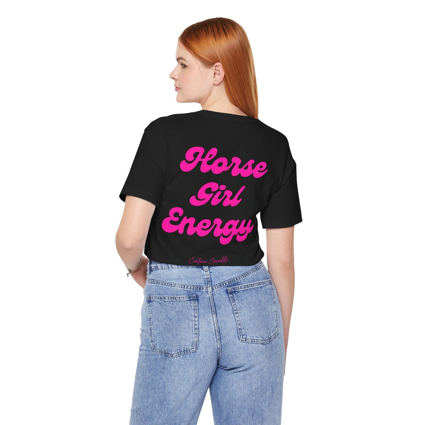 Horse Girl Energy T-Shirt – Ästhetisches Reiter Shirt für Pferdemädchen und Reiterinnen