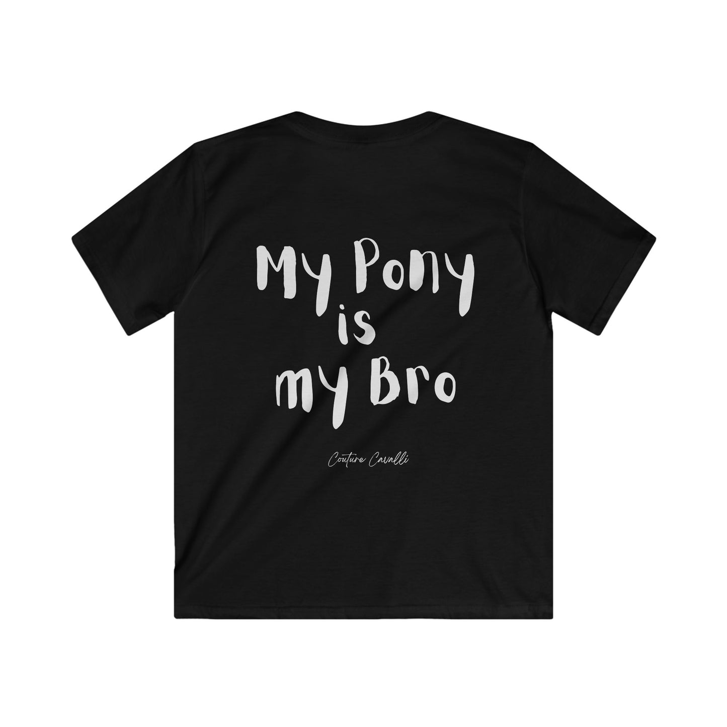 Kids Tee — “My Pony is my Bro” Cute Kids Horse Graphic Shirt
