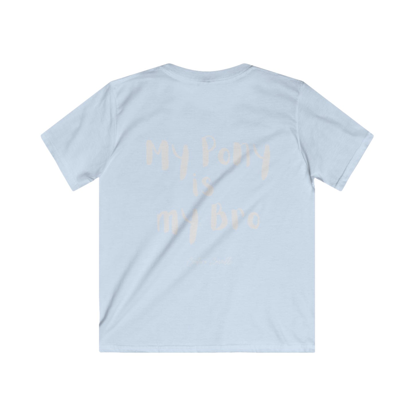Kids Tee — “My Pony is my Bro” Cute Kids Horse Graphic Shirt
