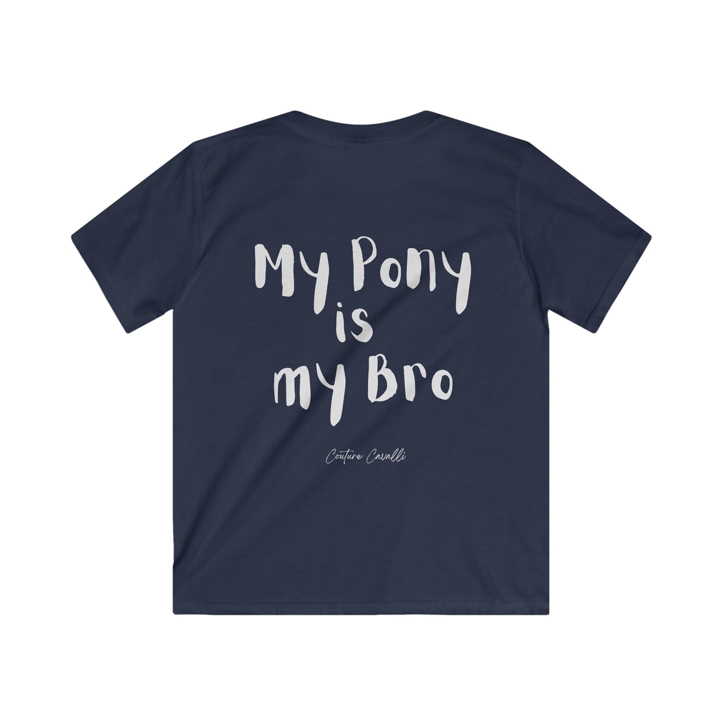 Kids Tee — “My Pony is my Bro” Cute Kids Horse Graphic Shirt