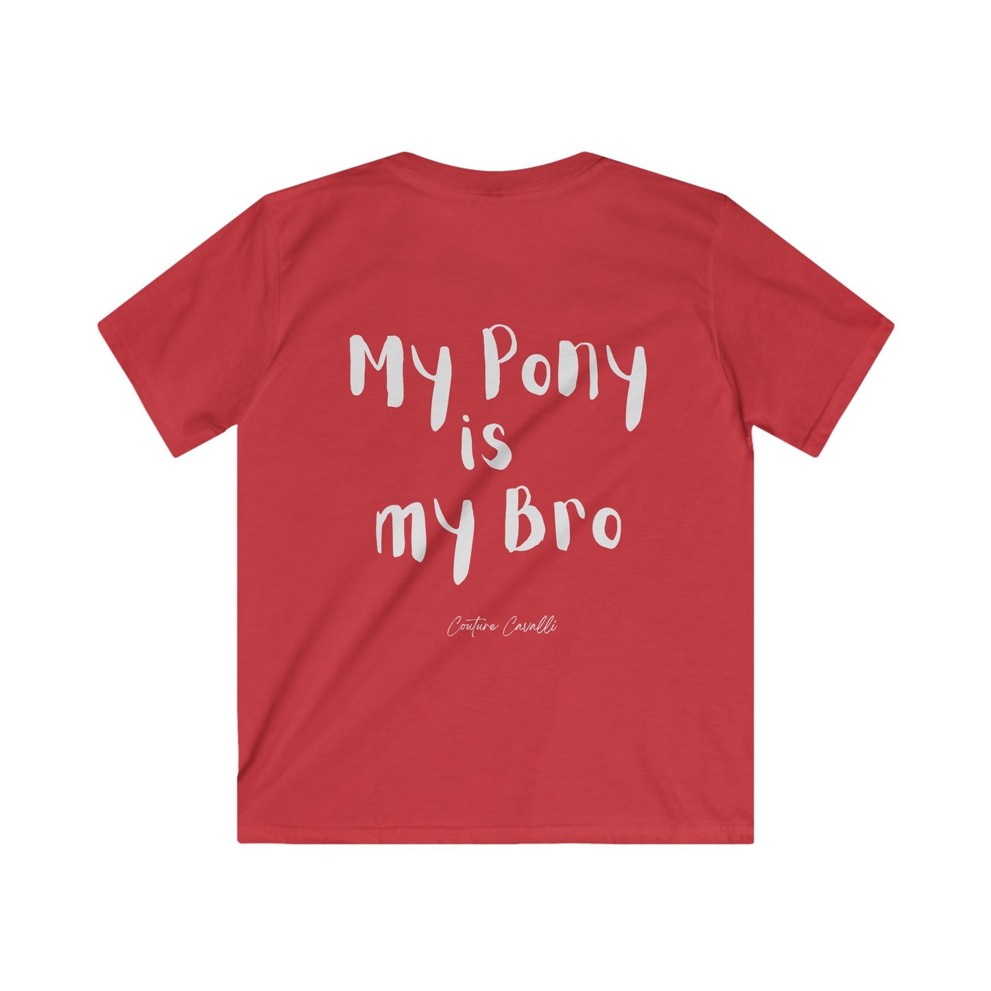 Kids Tee — “My Pony is my Bro” Cute Kids Horse Graphic Shirt