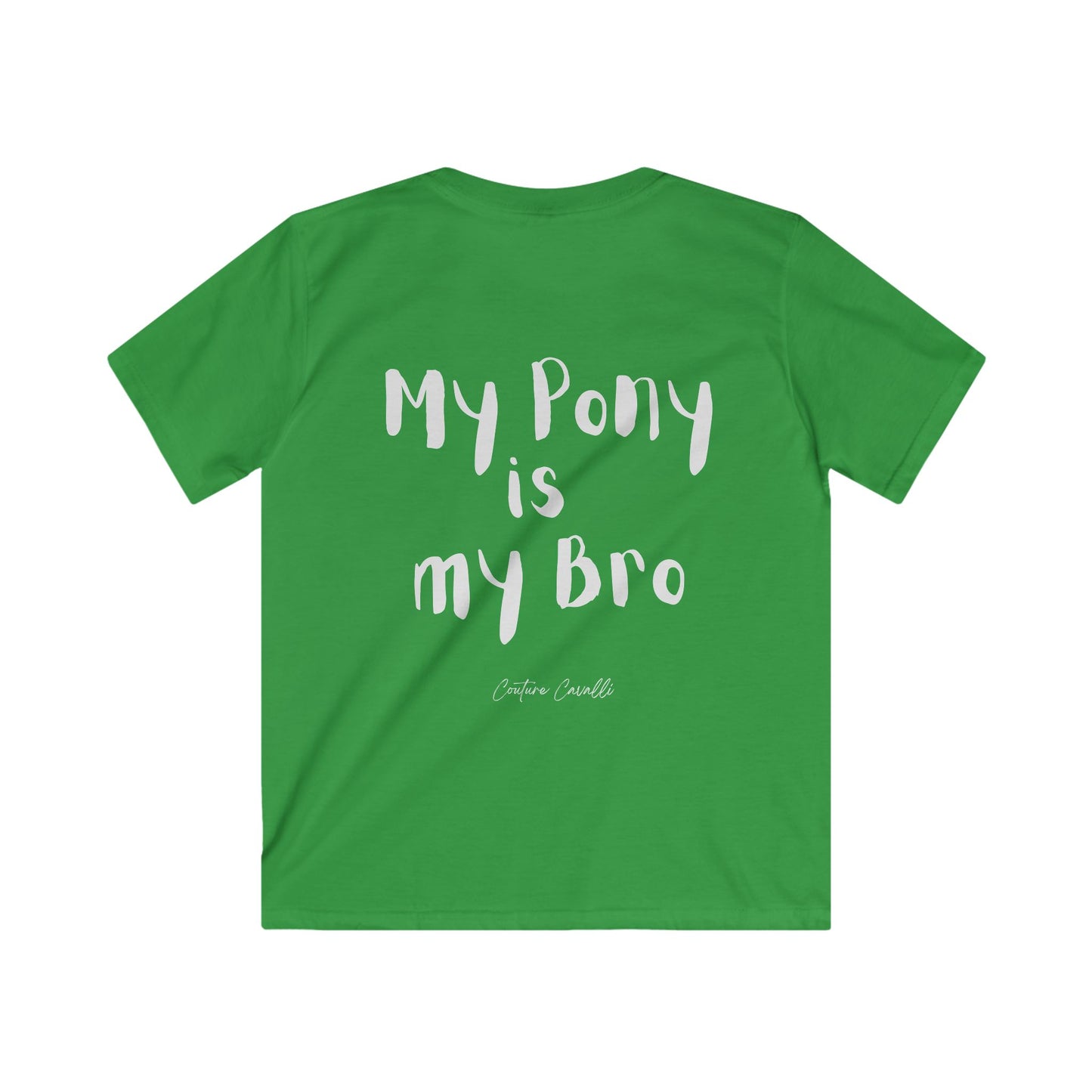 Kids Tee — “My Pony is my Bro” Cute Kids Horse Graphic Shirt
