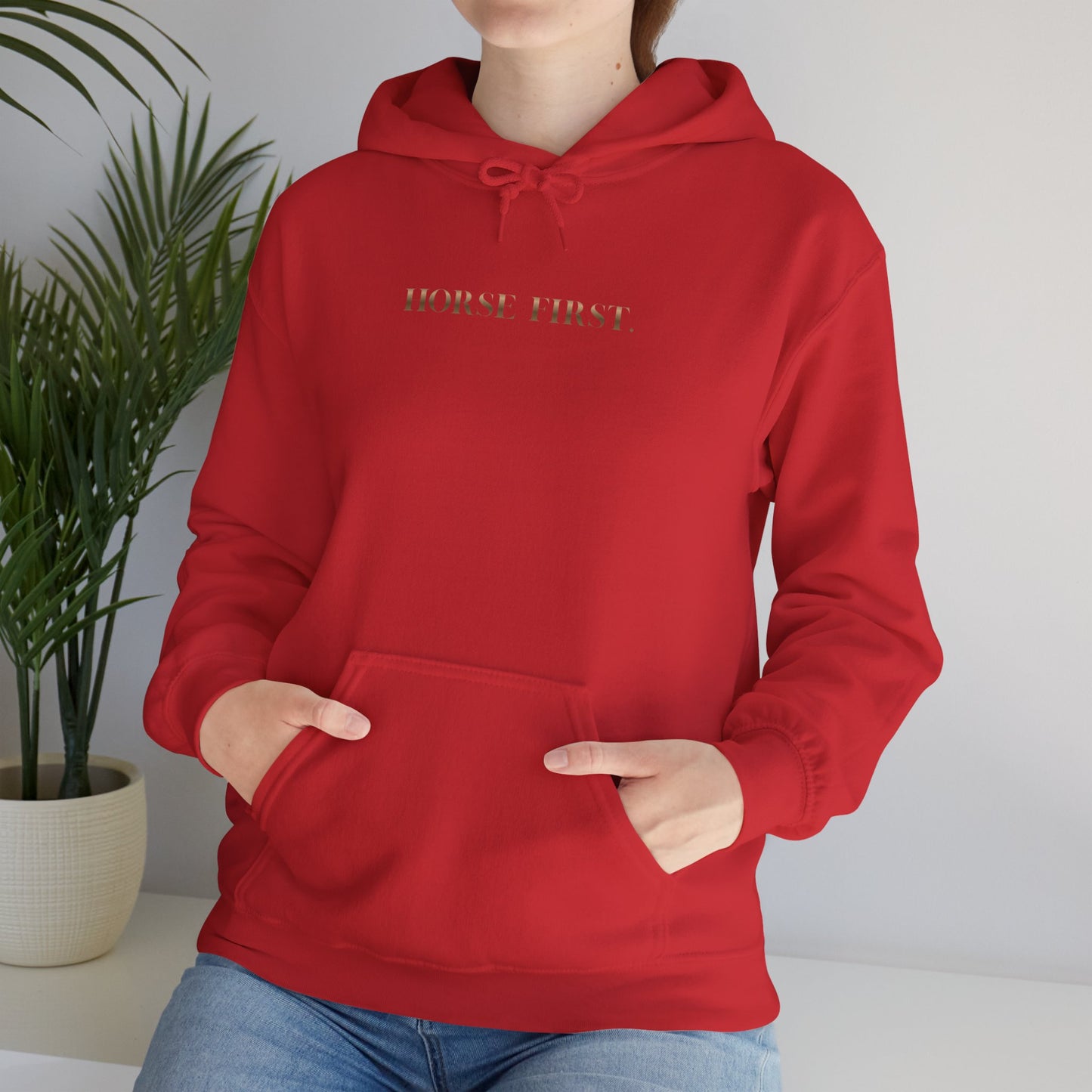 Hoodie — 'Horse First' Minimalist Equestrian Pullover