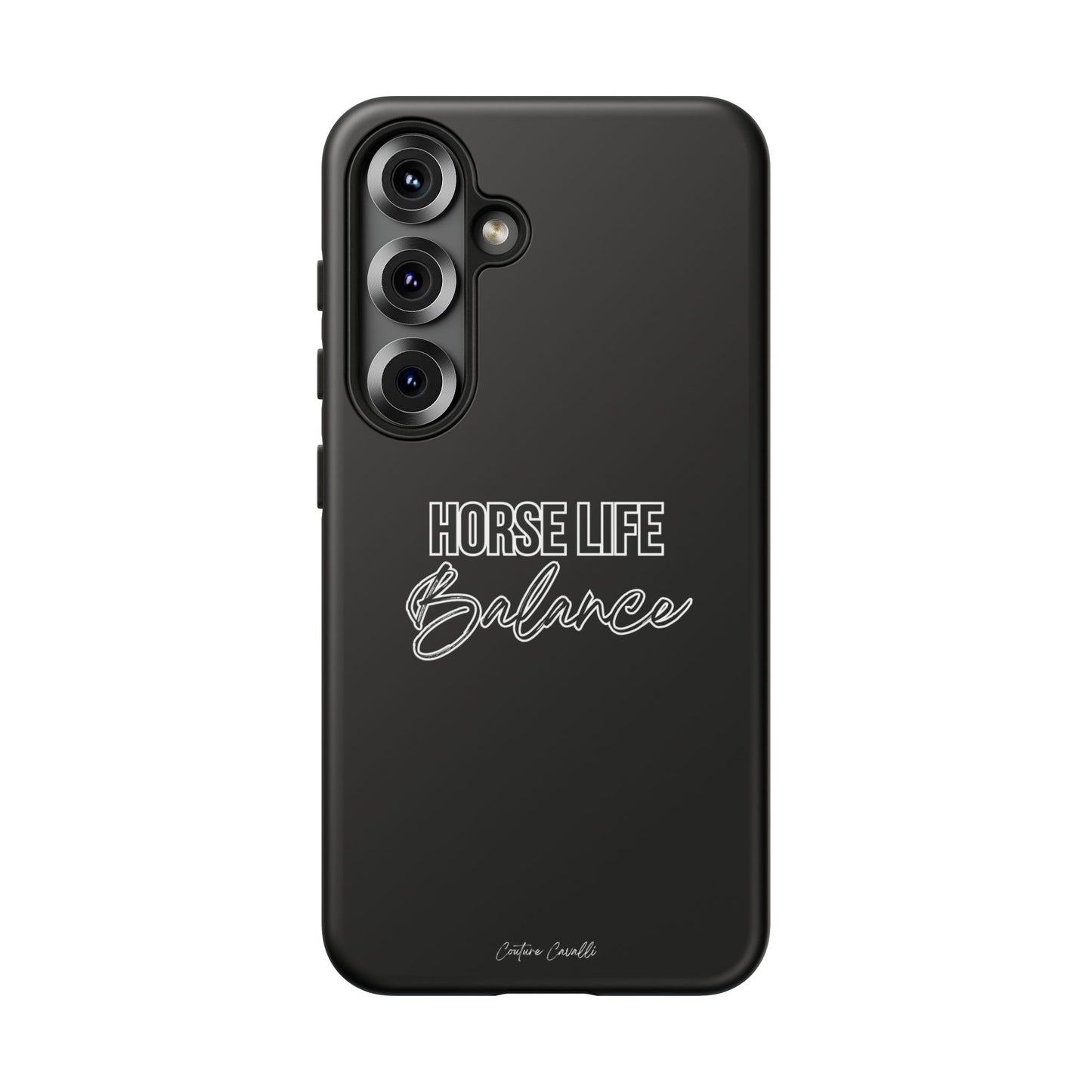 Phone Case - "Horse Life Balance" Glossy Tough Protective Case for Equestrians