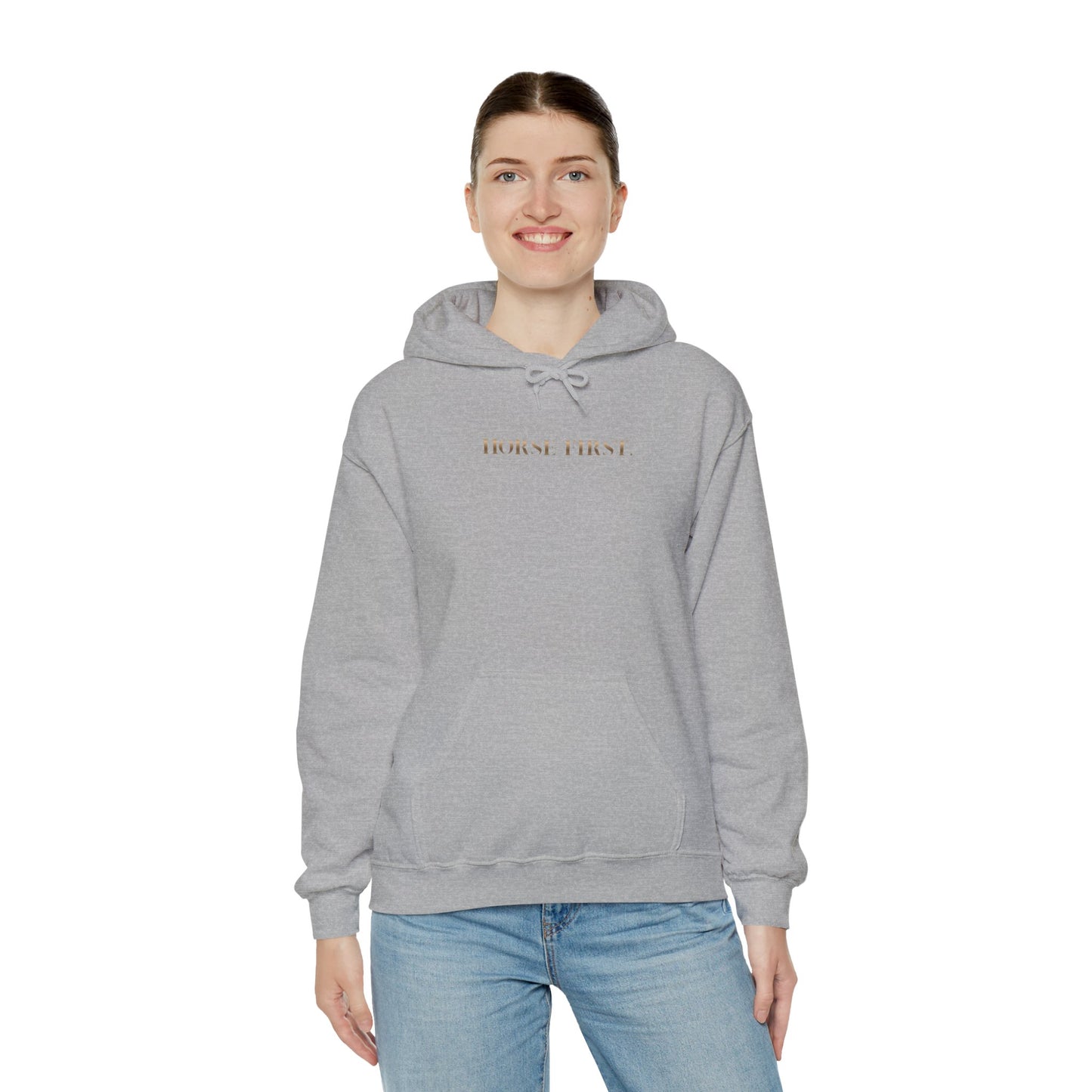 Hoodie — 'Horse First' Minimalist Equestrian Pullover