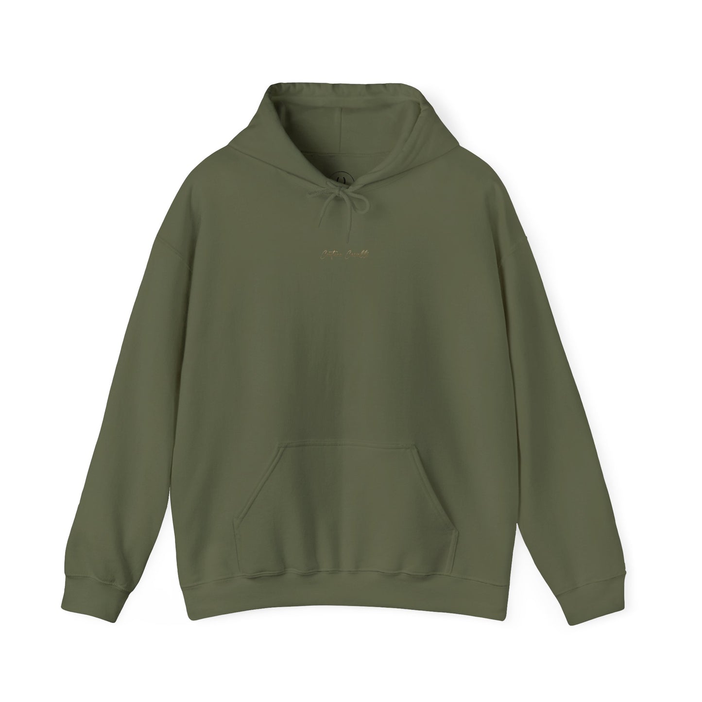 Stall Besties Hoodie — Cozy Friendship Pullover with Gold Script Back Design